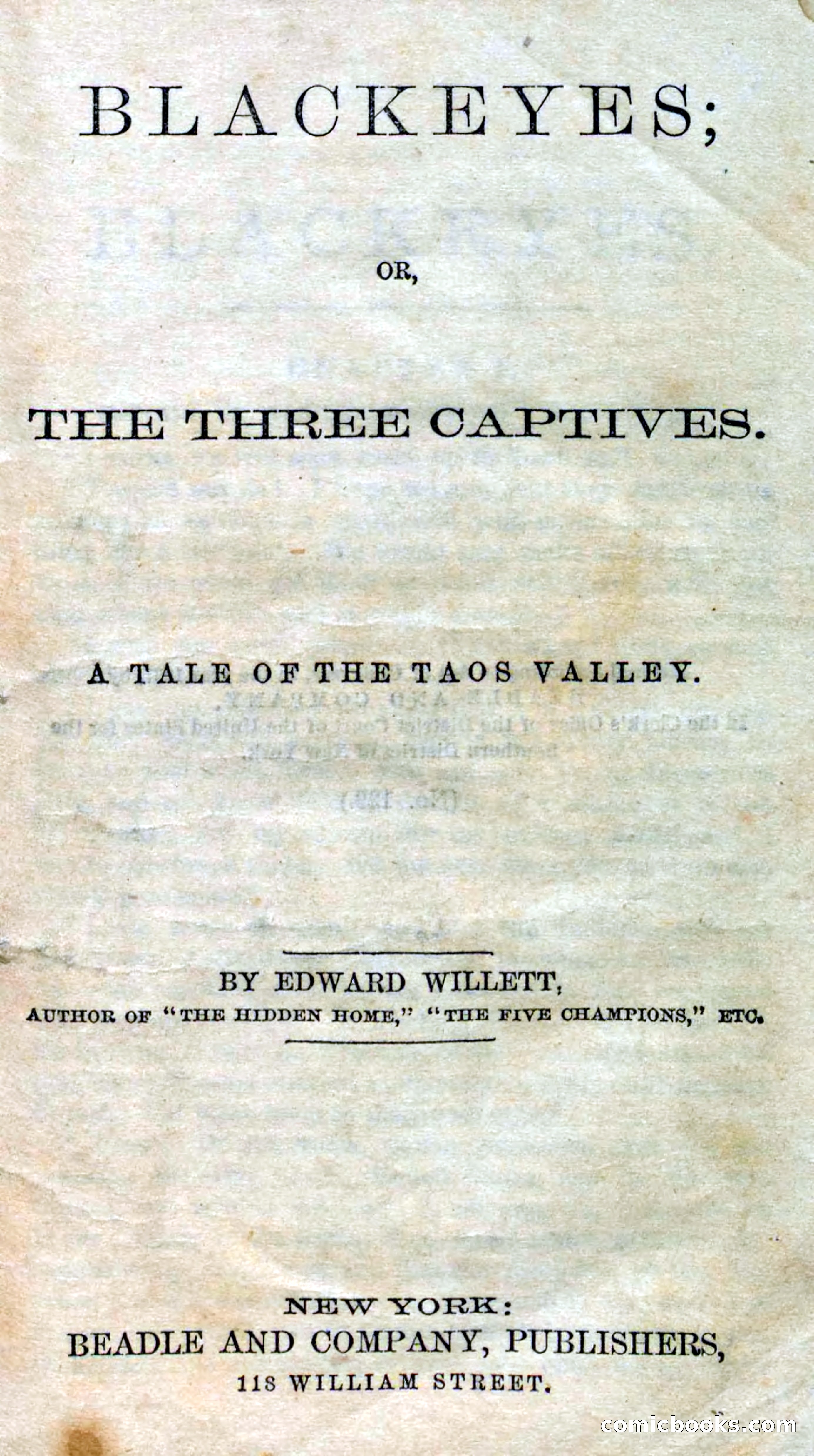 Beadle's Dime Novels No. 119: Blackeyes — page 5 of 100
