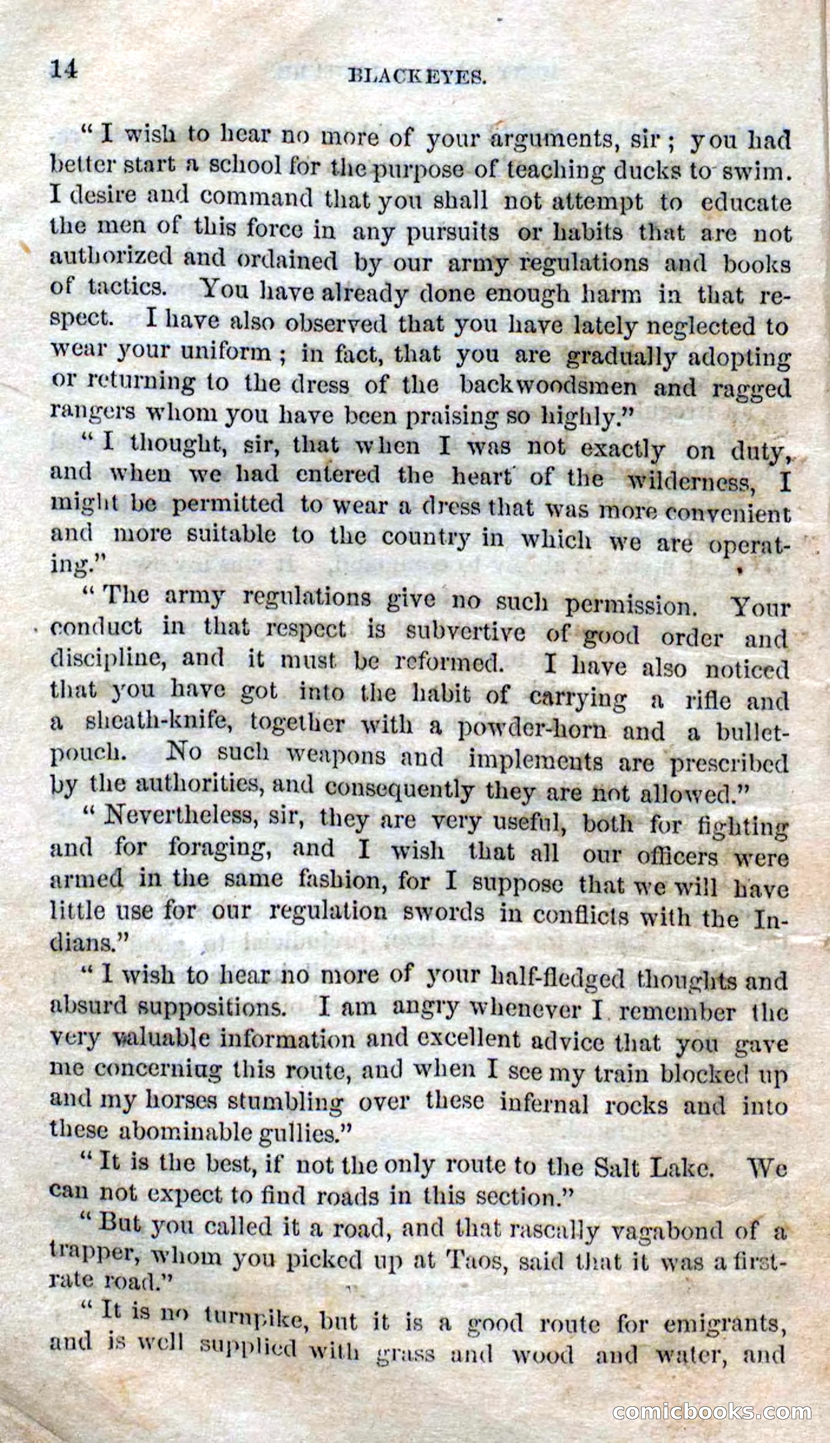 Beadle's Dime Novels No. 119: Blackeyes — page 12 of 100