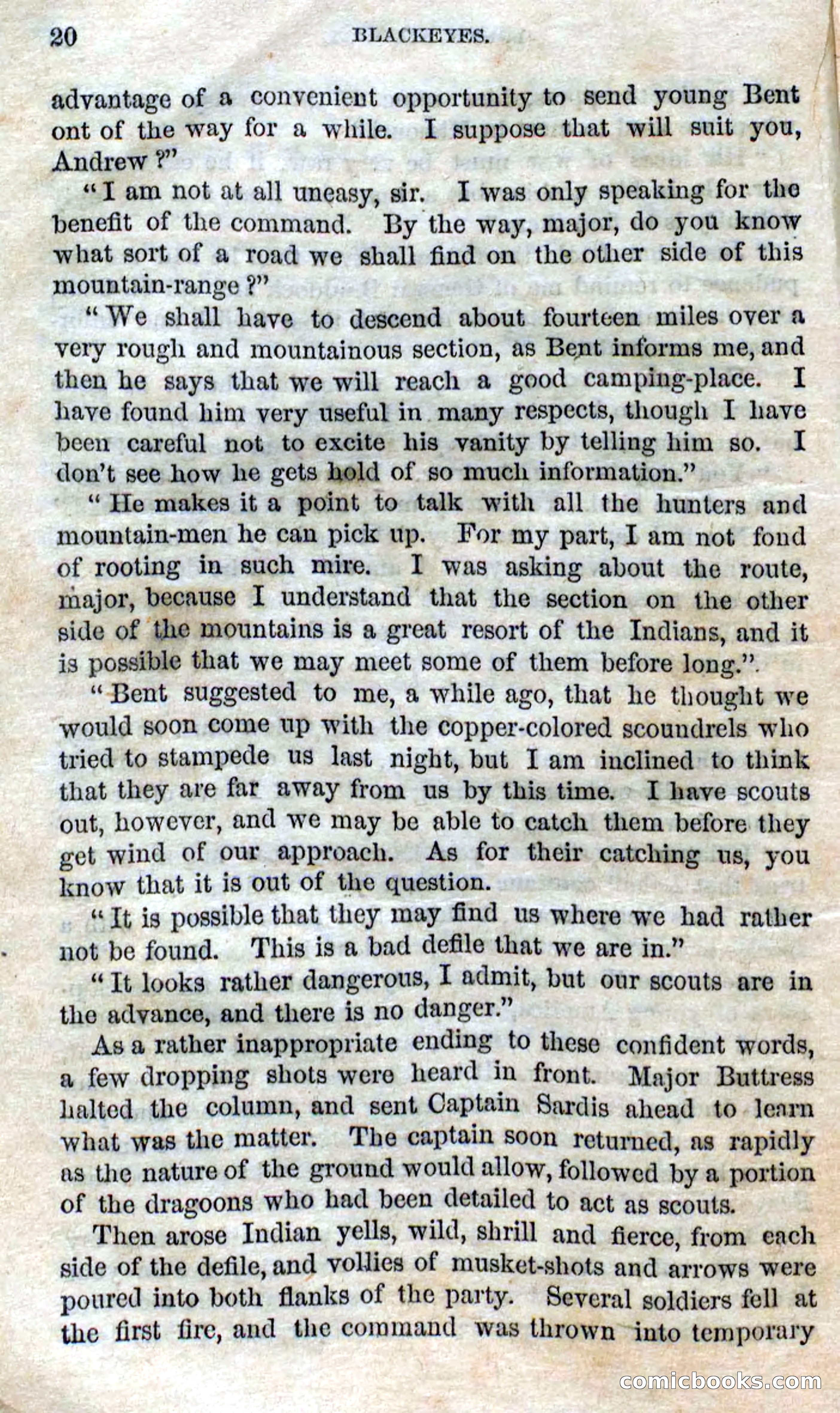 Beadle's Dime Novels No. 119: Blackeyes — page 18 of 100