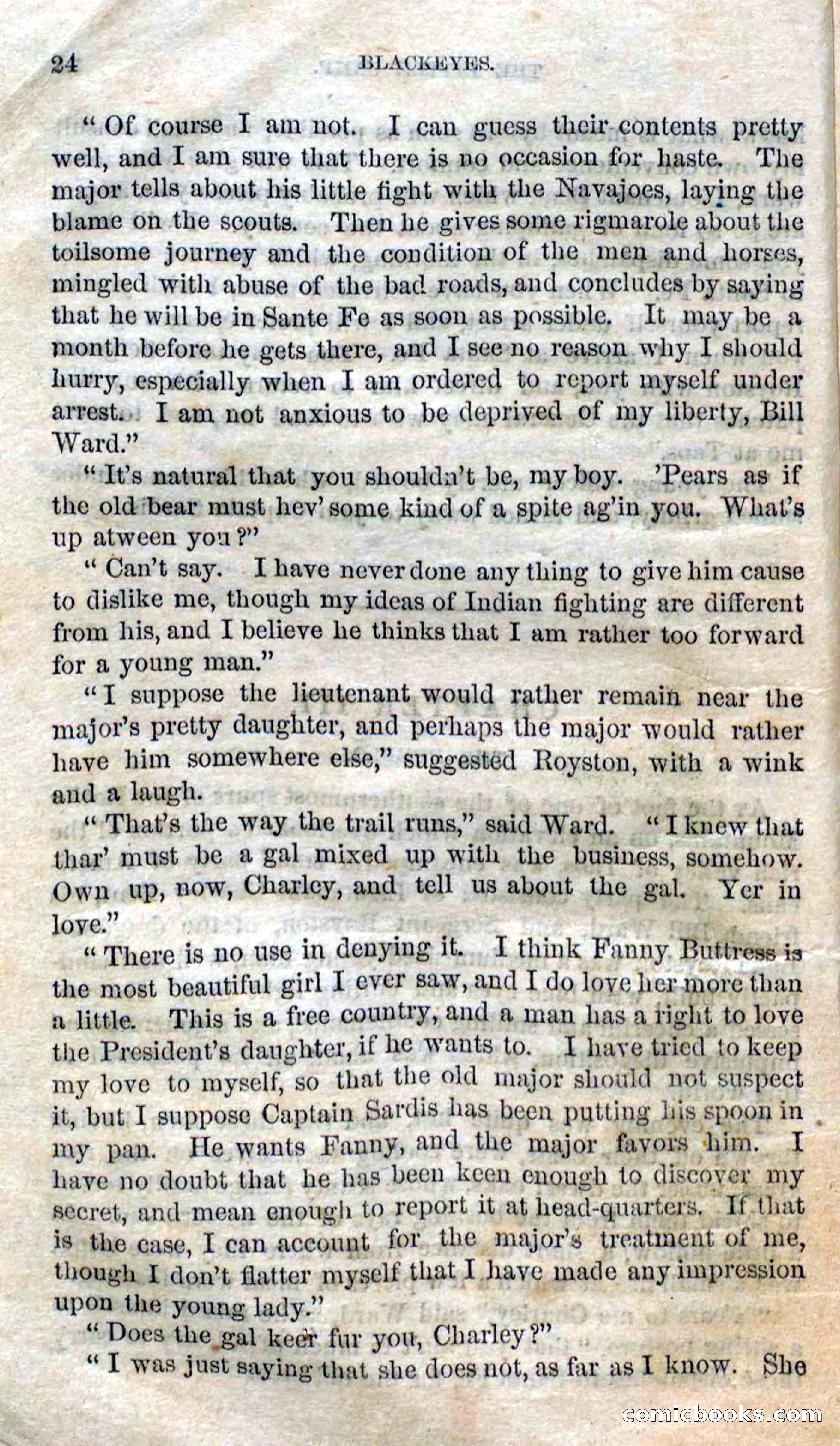 Beadle's Dime Novels No. 119: Blackeyes — page 22 of 100