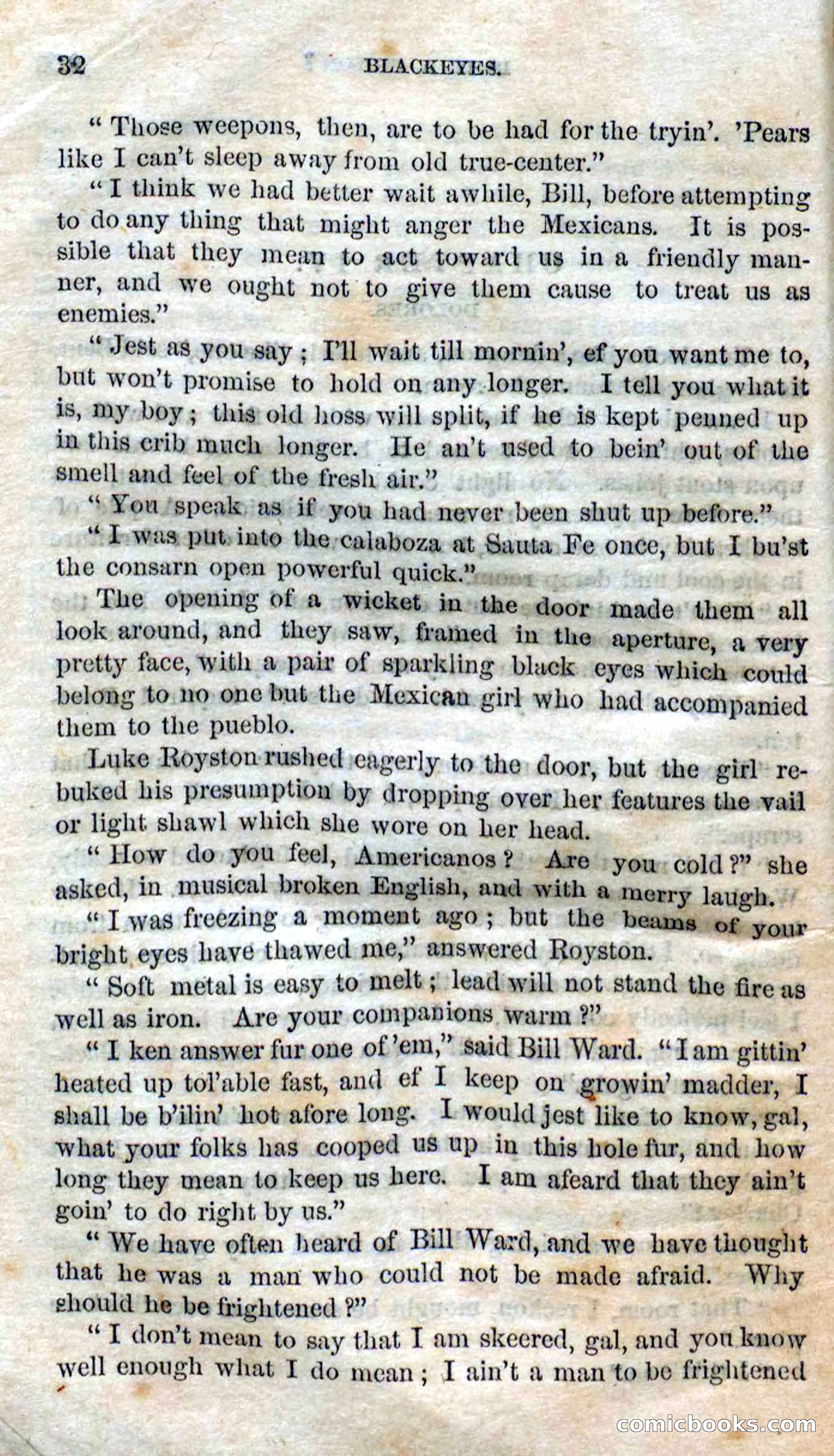 Beadle's Dime Novels No. 119: Blackeyes — page 30 of 100