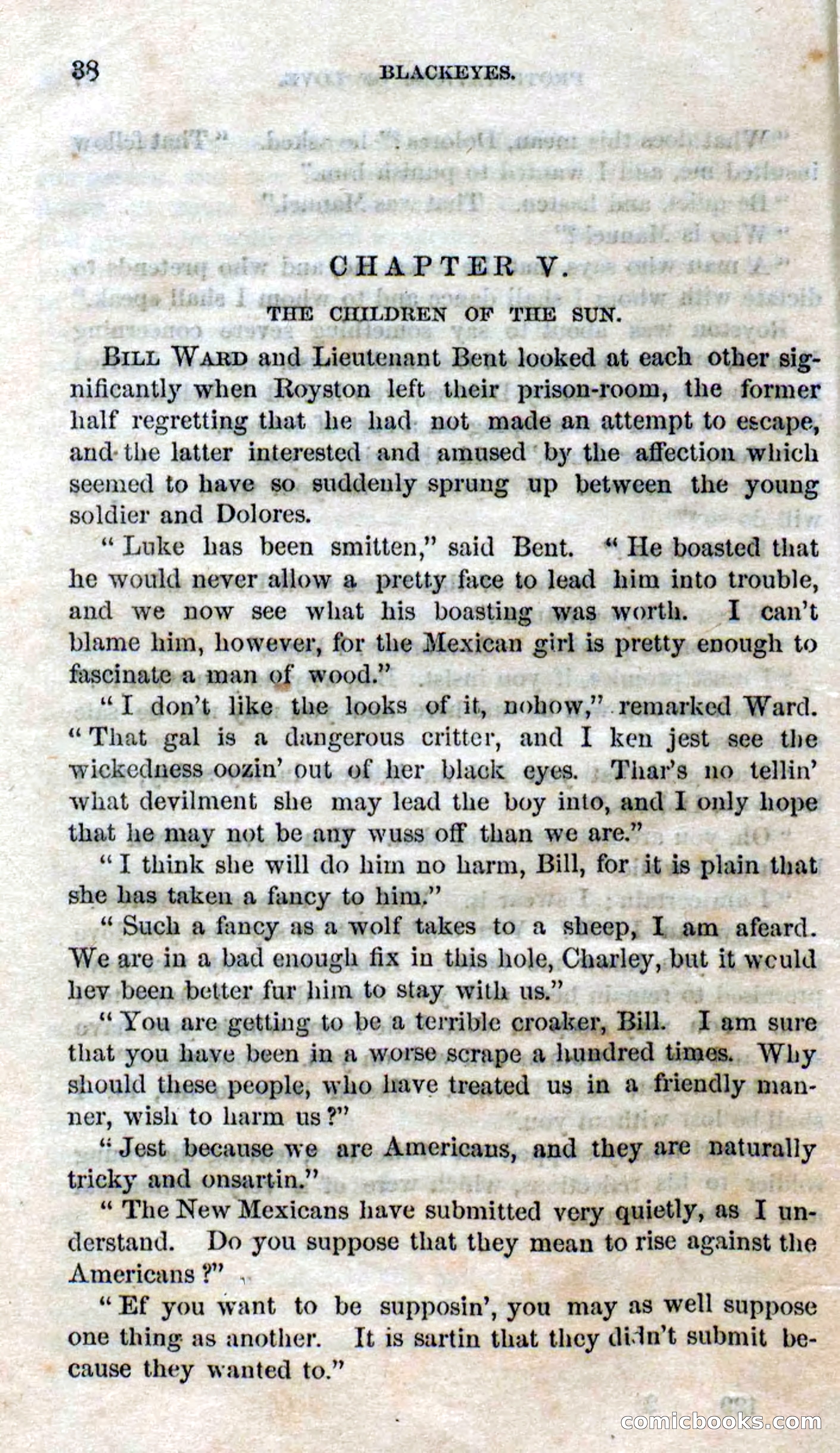 Beadle's Dime Novels No. 119: Blackeyes — page 36 of 100
