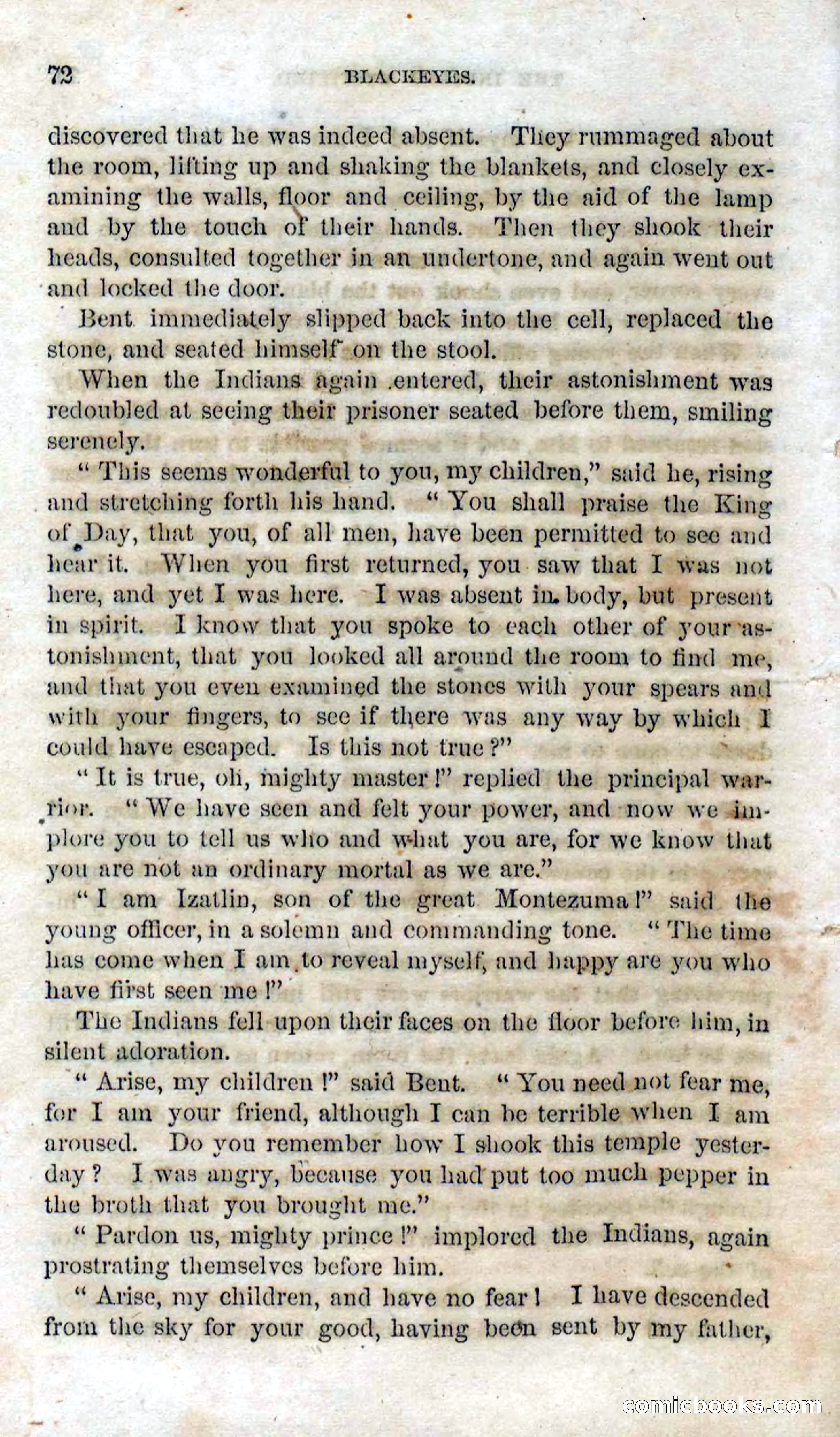 Beadle's Dime Novels No. 119: Blackeyes — page 70 of 100
