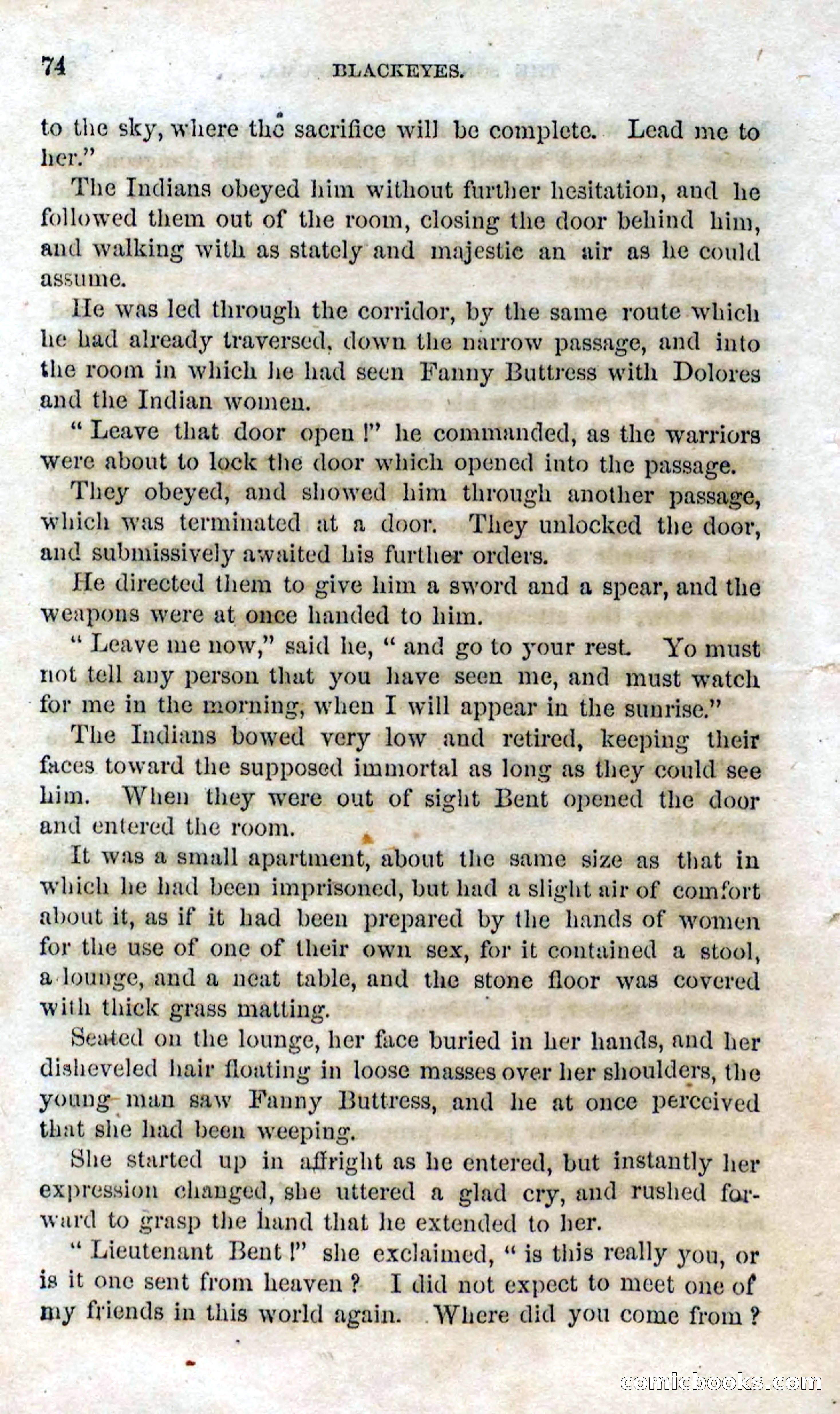 Beadle's Dime Novels No. 119: Blackeyes — page 72 of 100