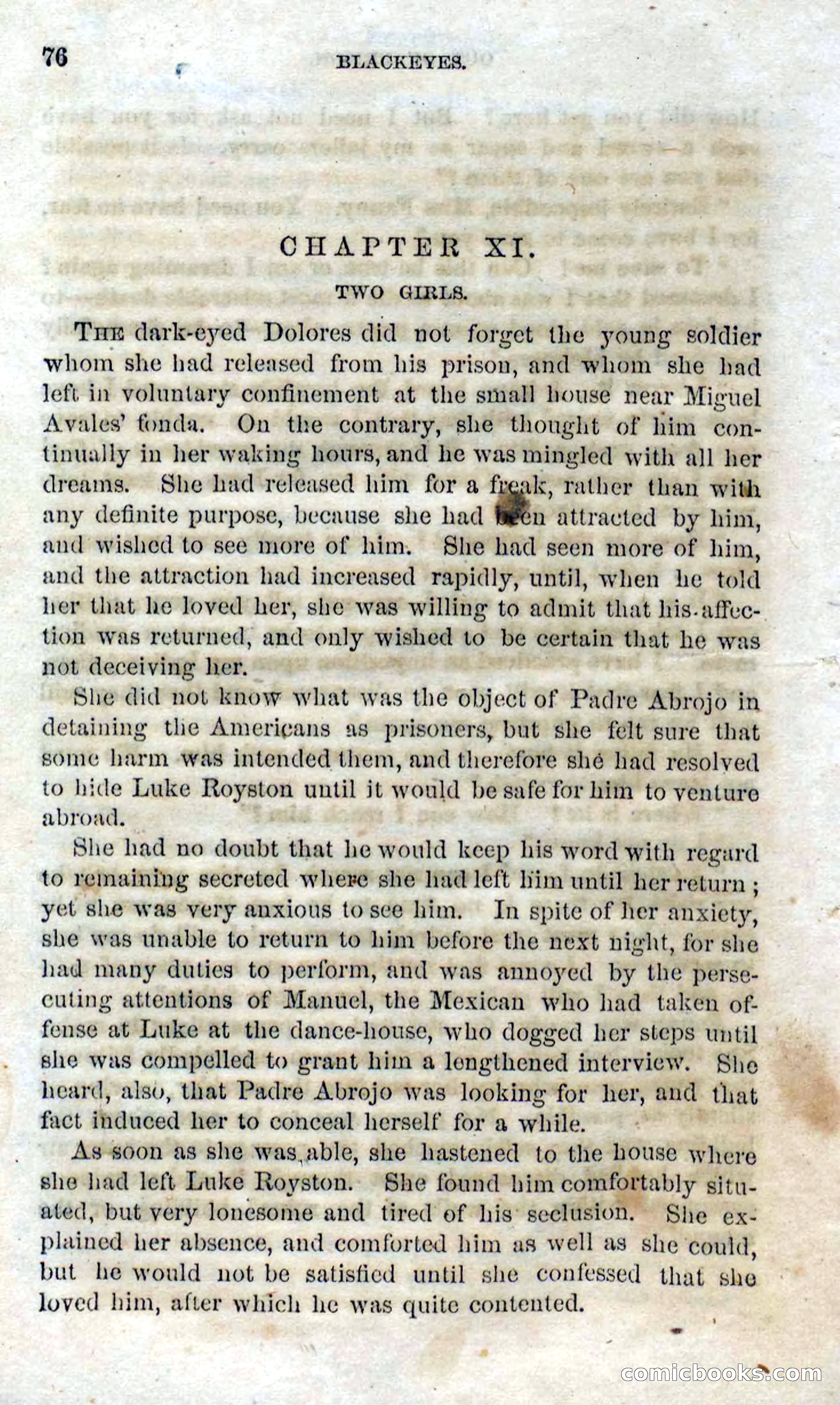 Beadle's Dime Novels No. 119: Blackeyes — page 74 of 100