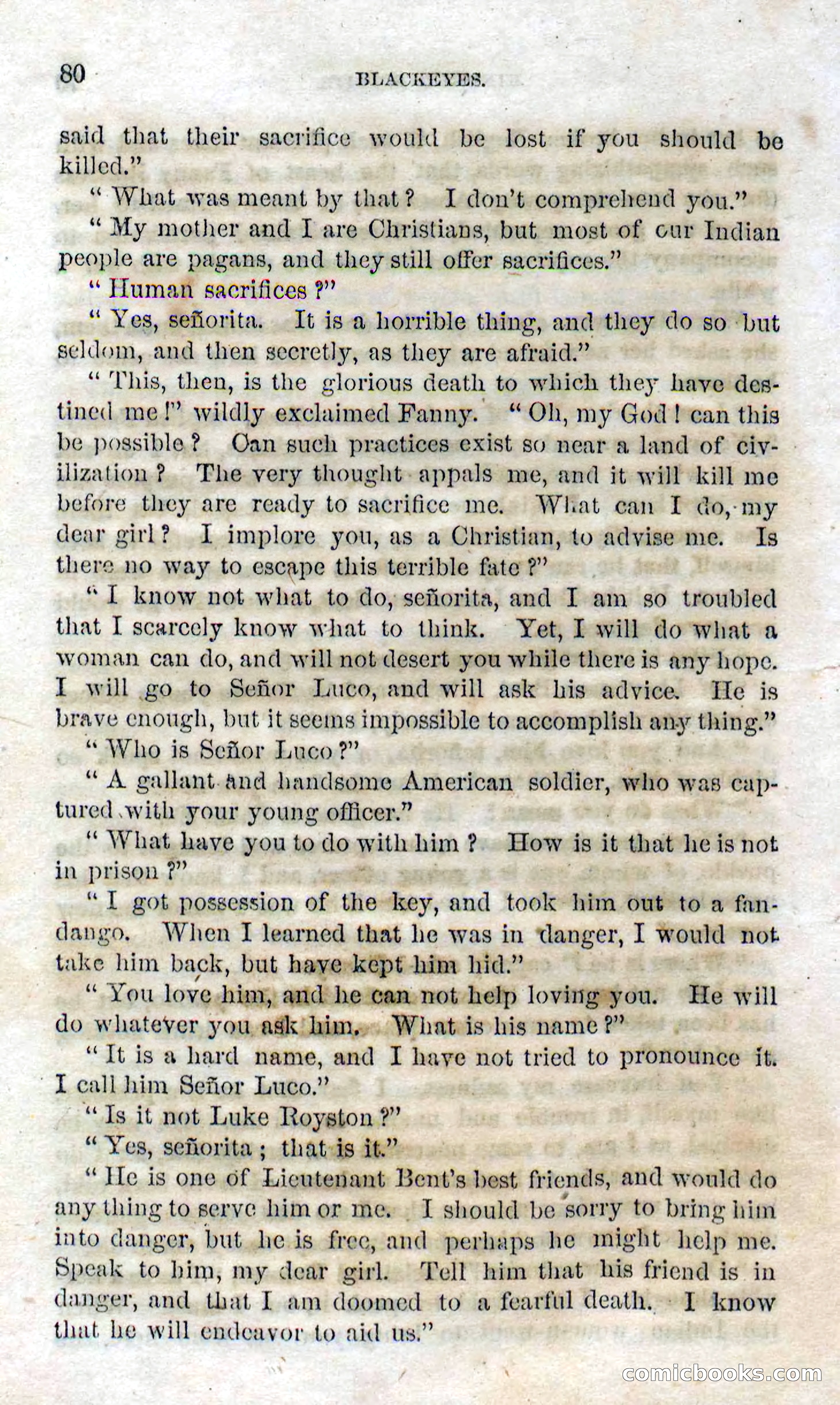 Beadle's Dime Novels No. 119: Blackeyes — page 78 of 100