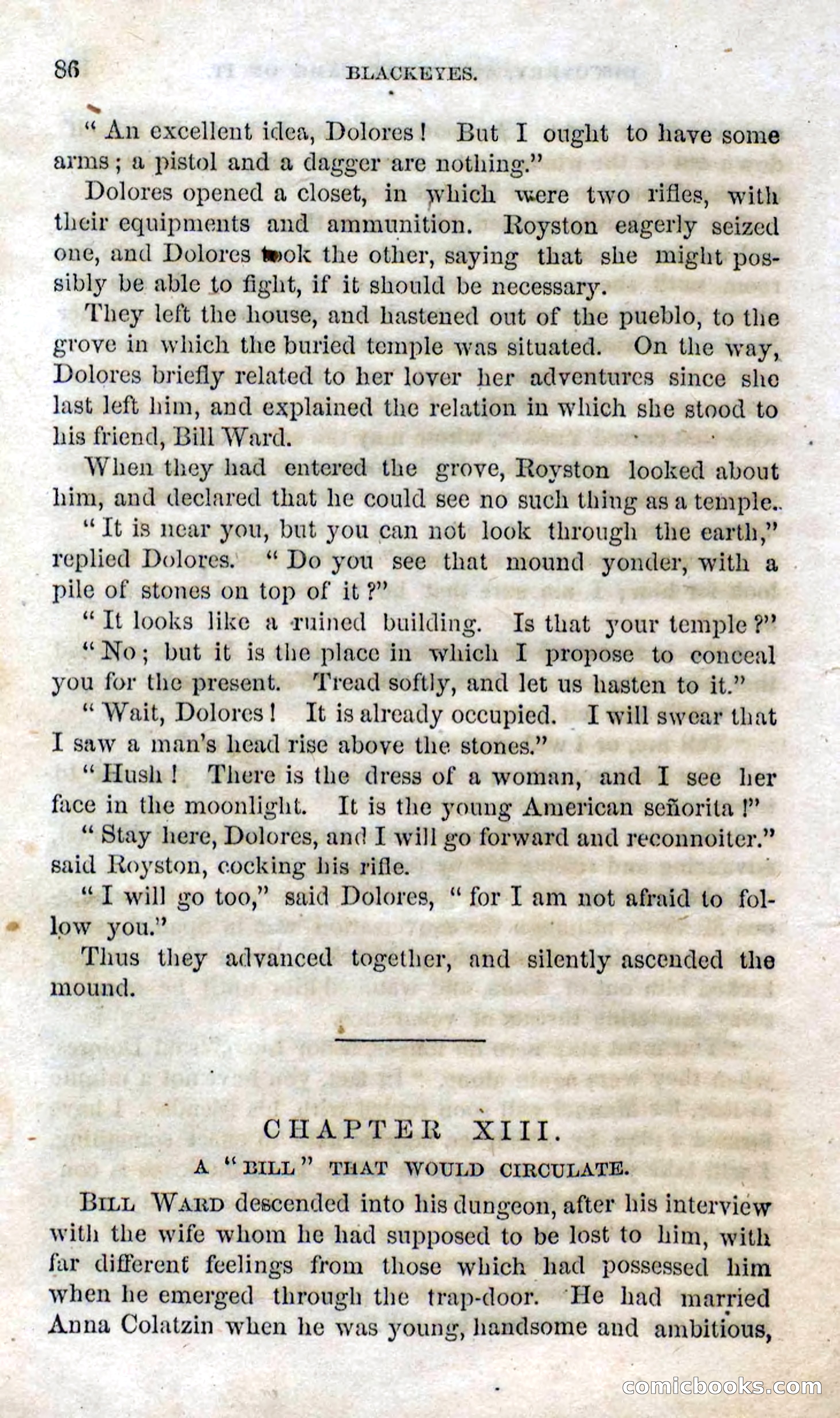 Beadle's Dime Novels No. 119: Blackeyes — page 84 of 100