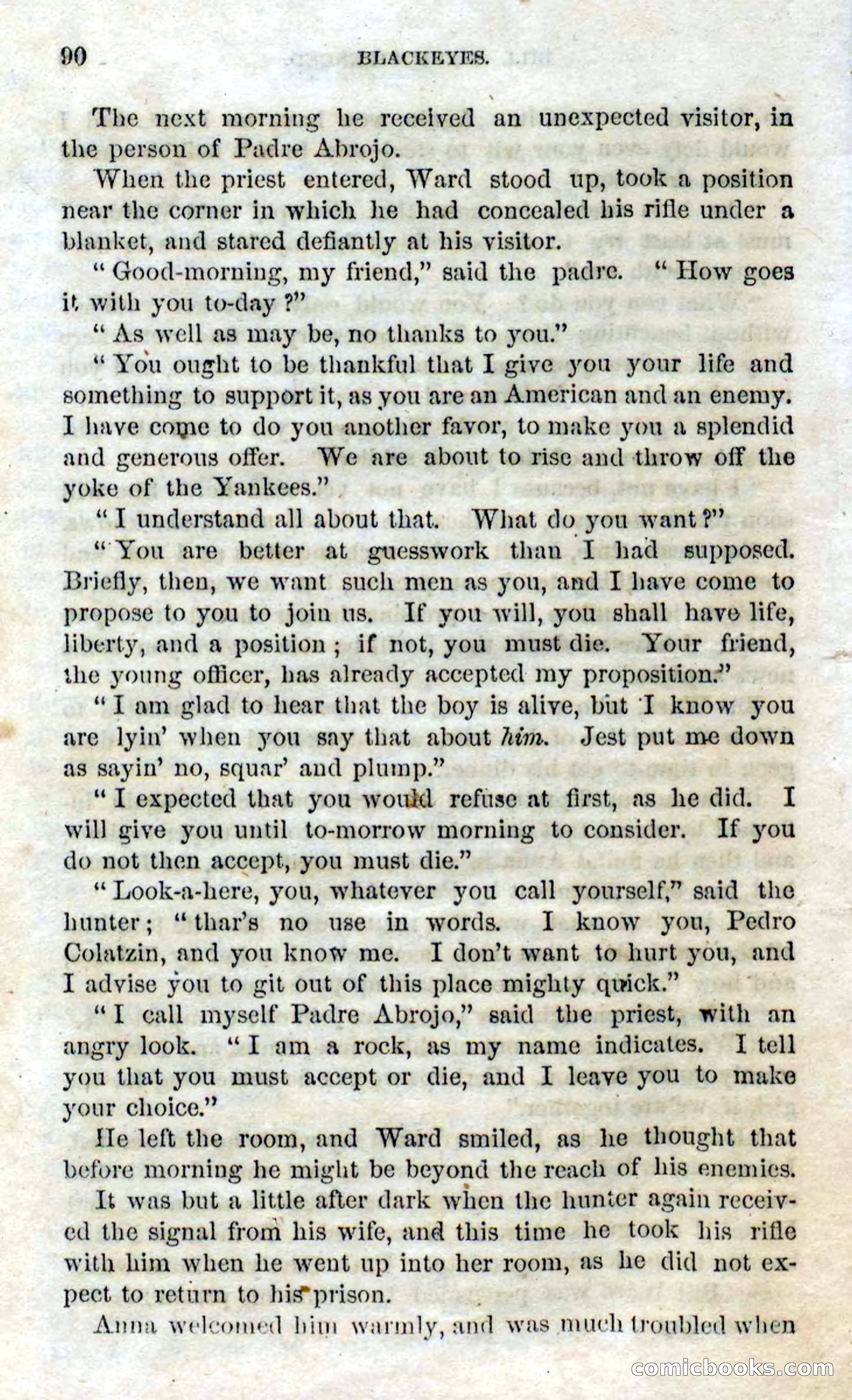 Beadle's Dime Novels No. 119: Blackeyes — page 88 of 100