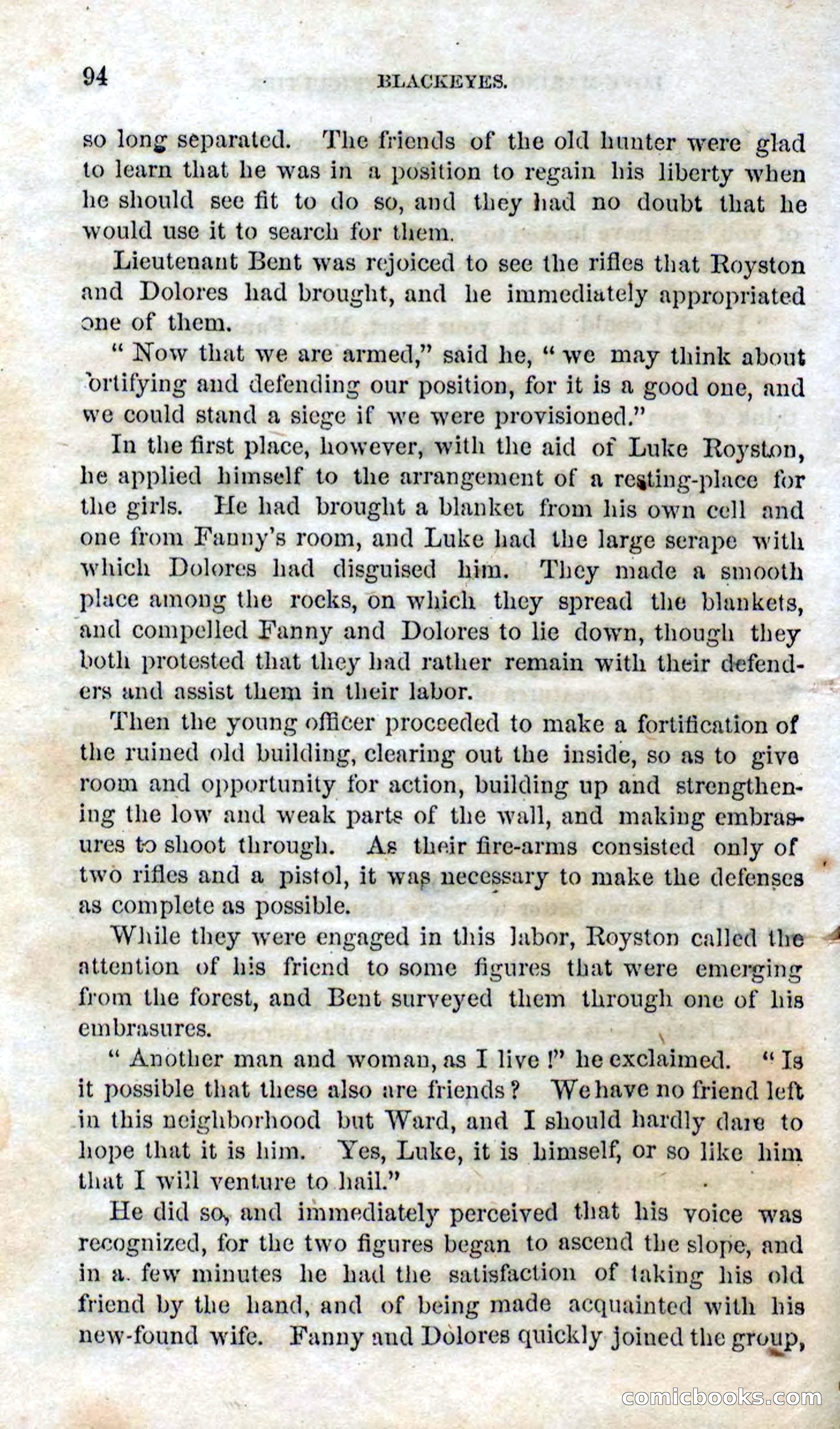 Beadle's Dime Novels No. 119: Blackeyes — page 92 of 100