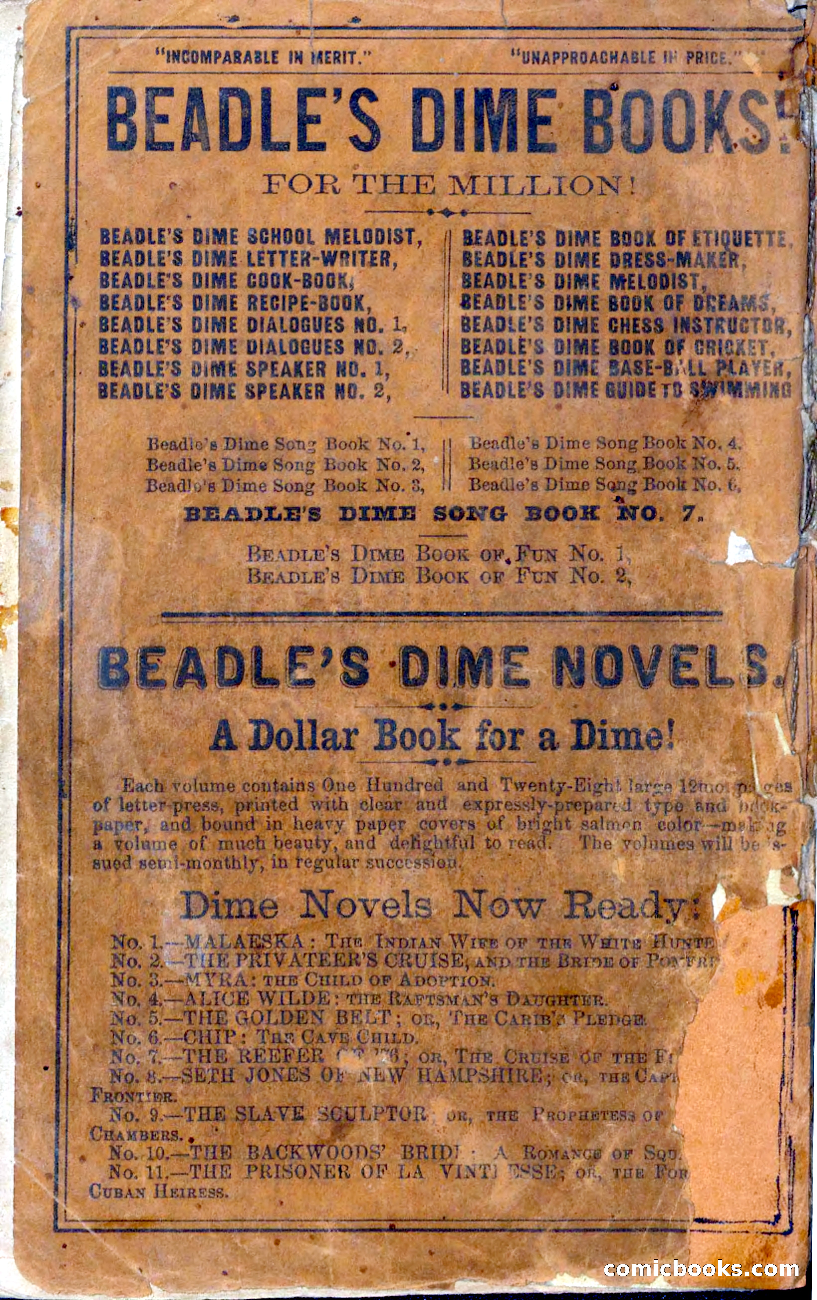 Beadle's Dime Novels No. 13 — page 100 of 108
