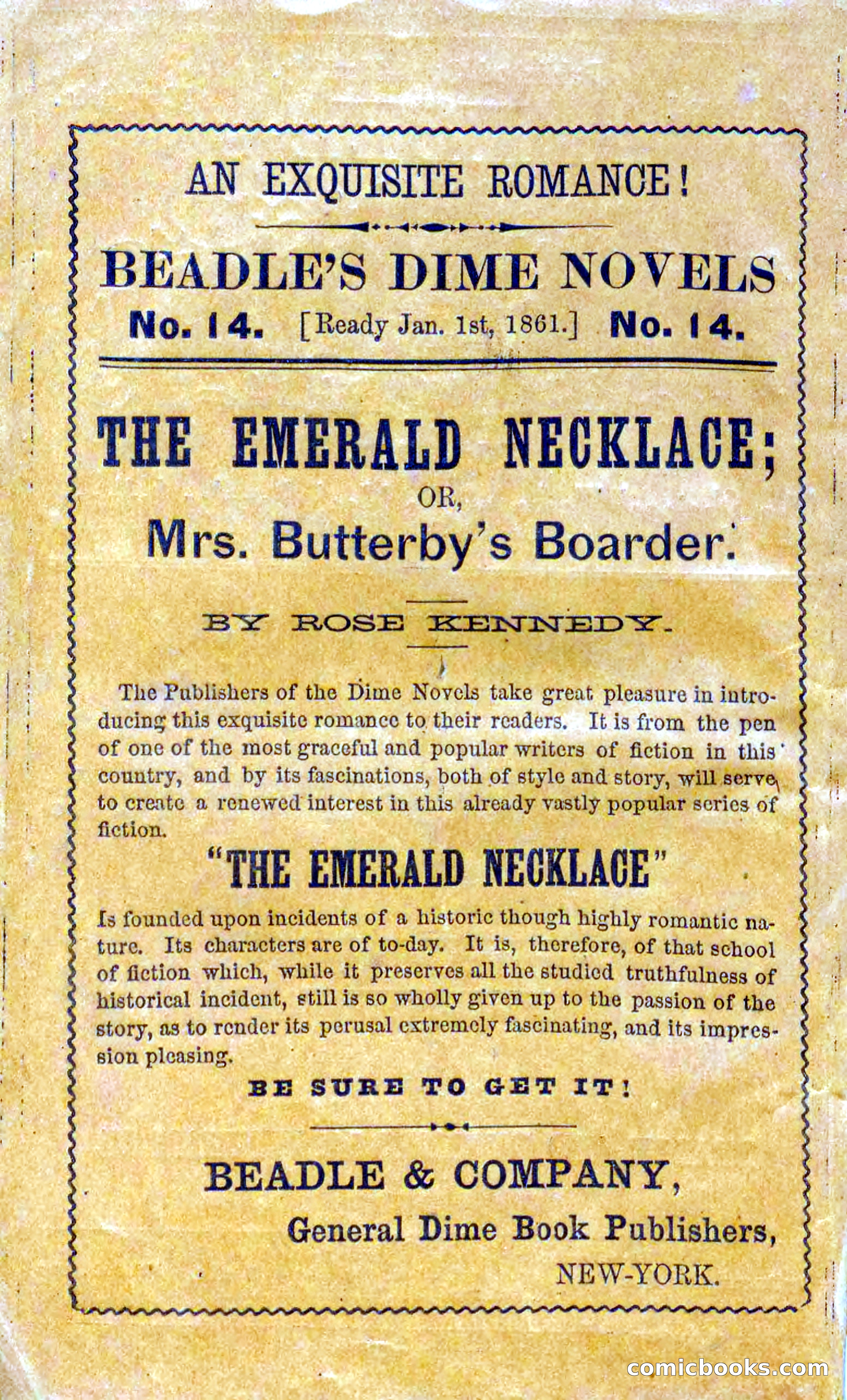 Beadle's Dime Novels No. 13 — page 106 of 108