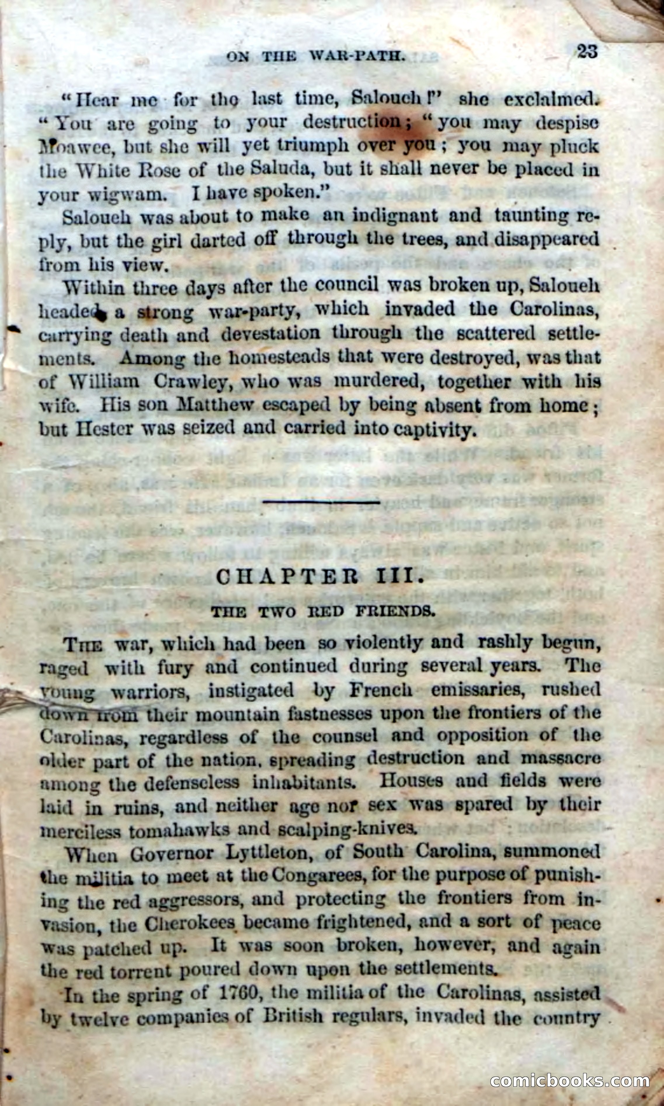 Beadle's Dime Novels No. 135: The Cherokee Chief — page 21 of 92