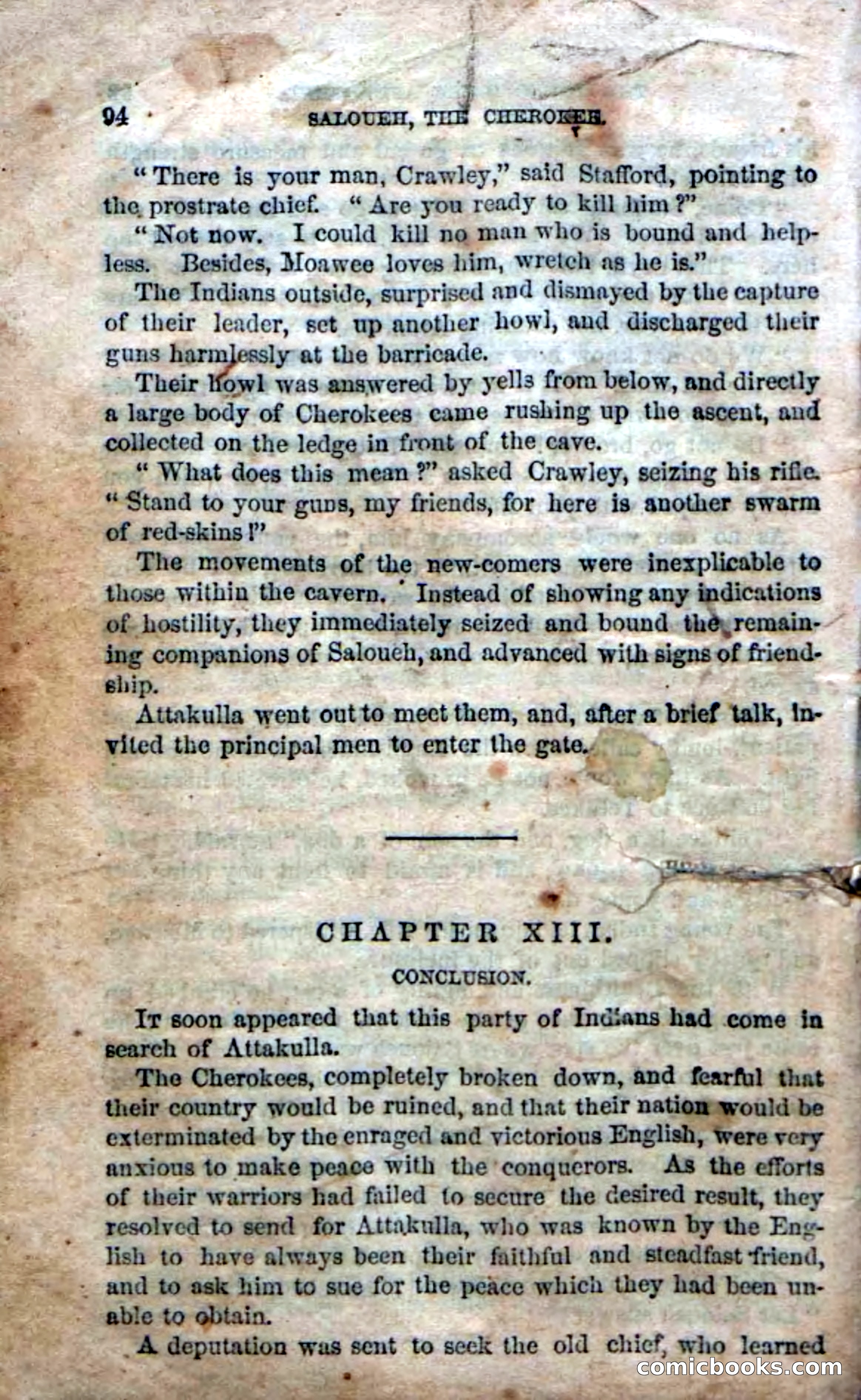 Beadle's Dime Novels No. 135: The Cherokee Chief — page 92 of 92