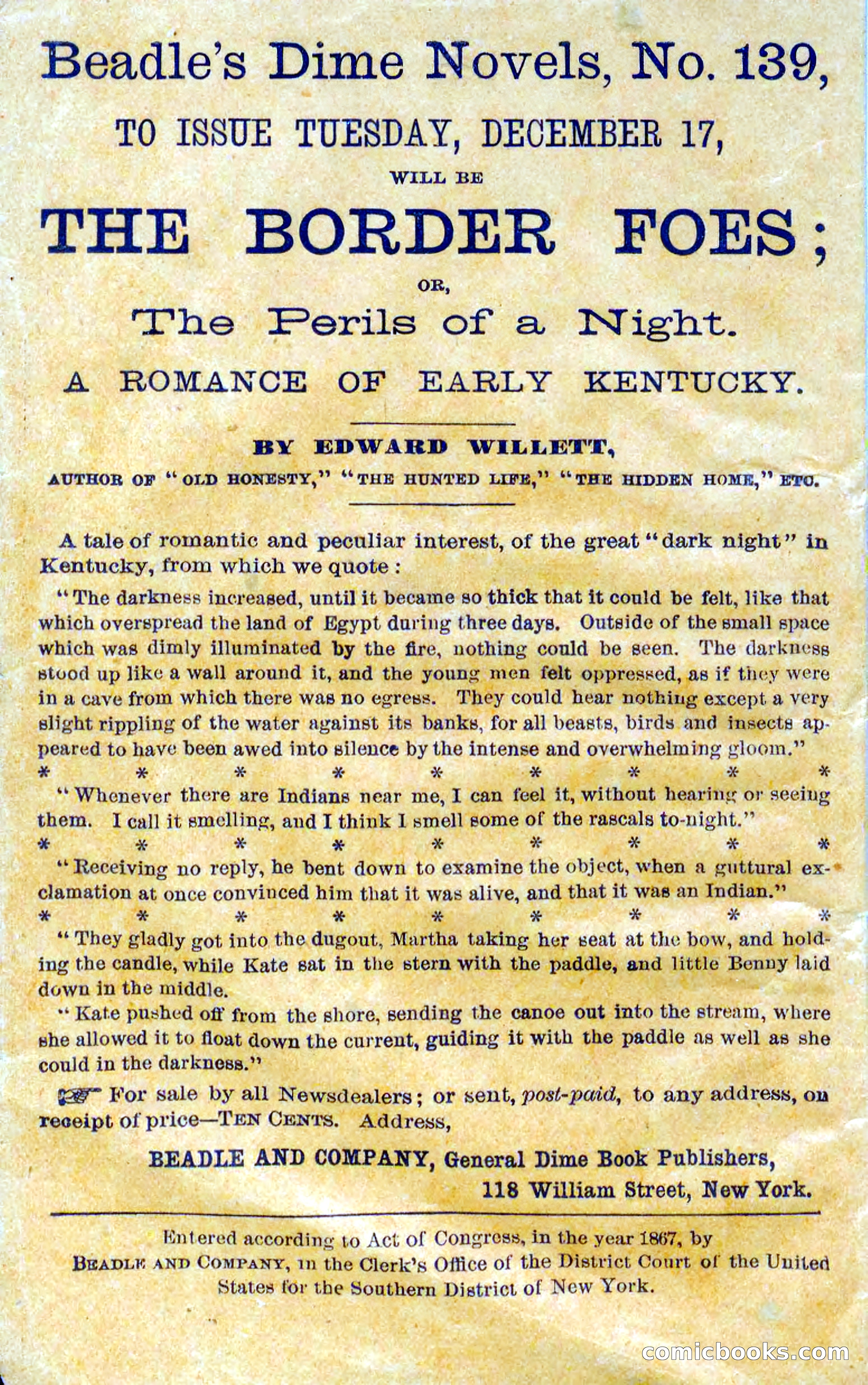 Beadle's Dime Novels No. 138: Tim, the Scout — page 2 of 100