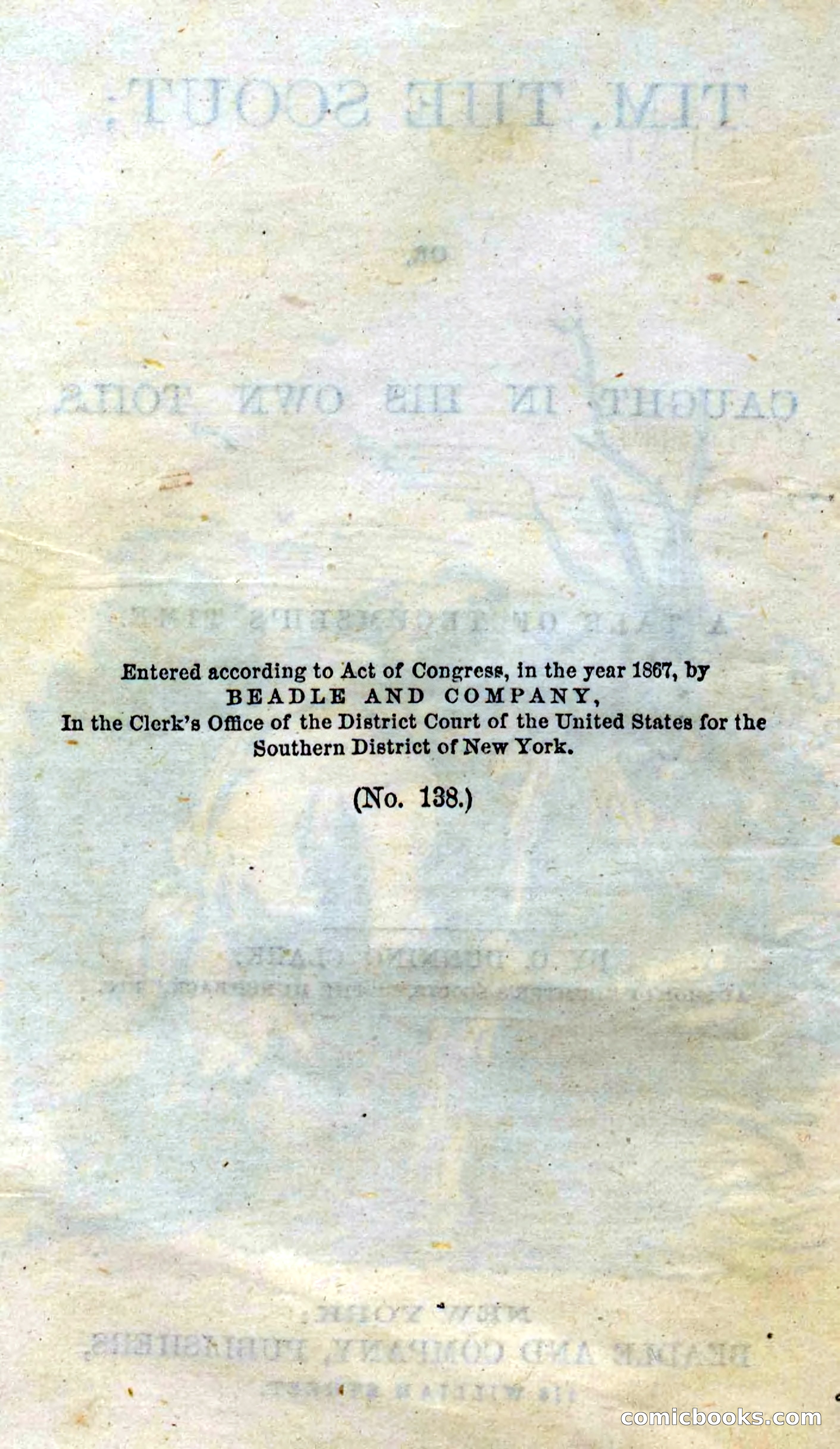 Beadle's Dime Novels No. 138: Tim, the Scout — page 6 of 100