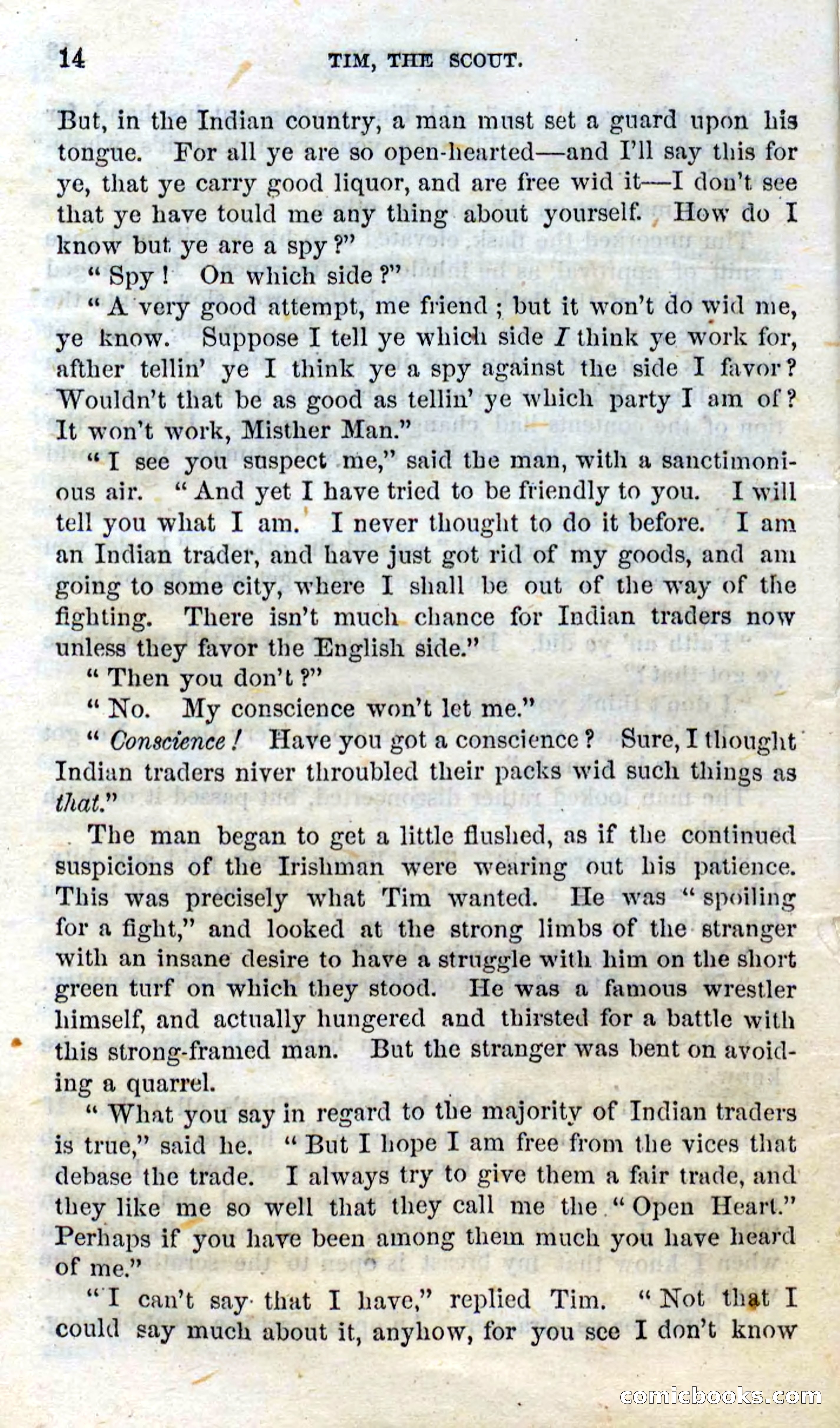 Beadle's Dime Novels No. 138: Tim, the Scout — page 12 of 100