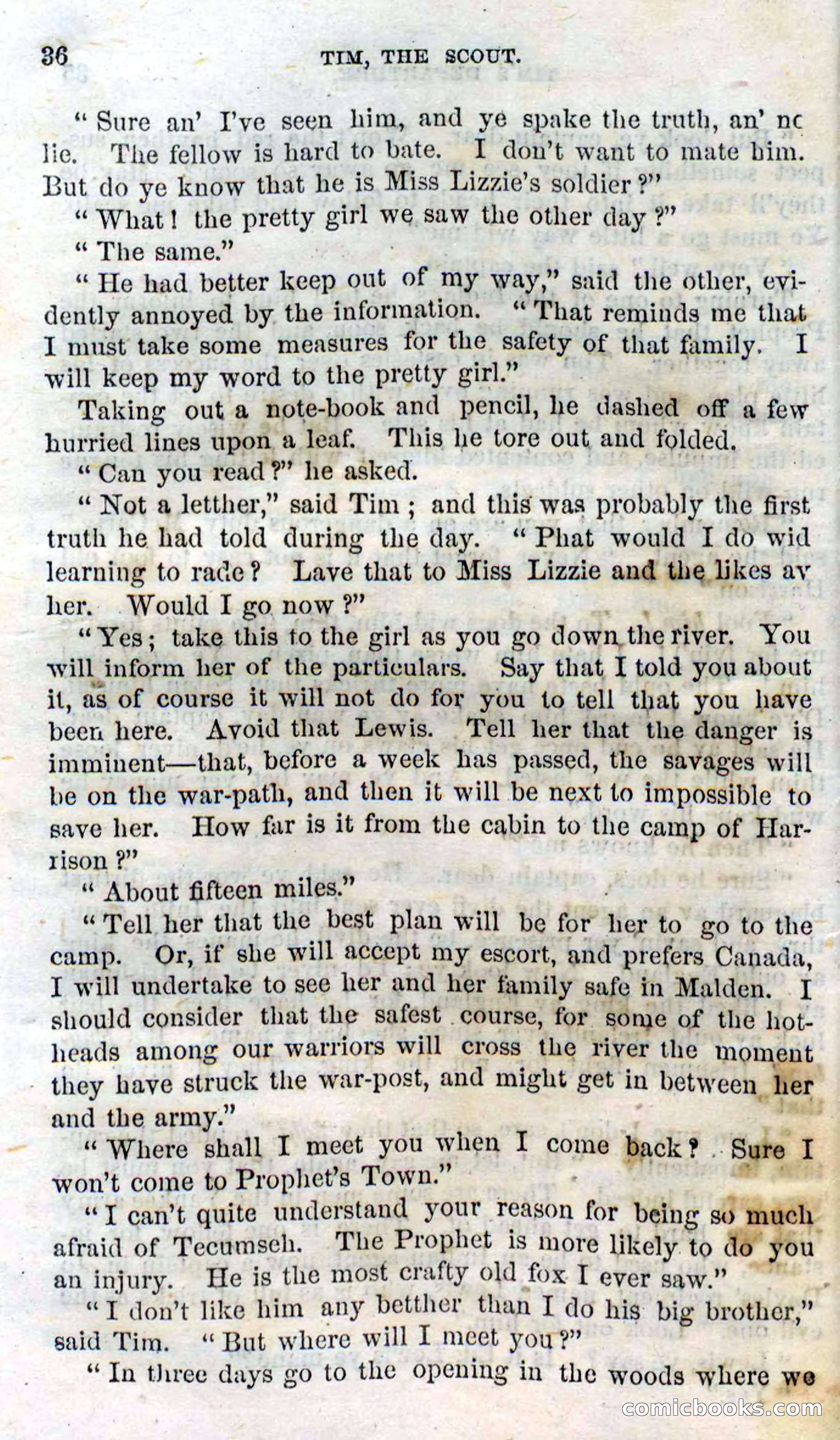 Beadle's Dime Novels No. 138: Tim, the Scout — page 34 of 100