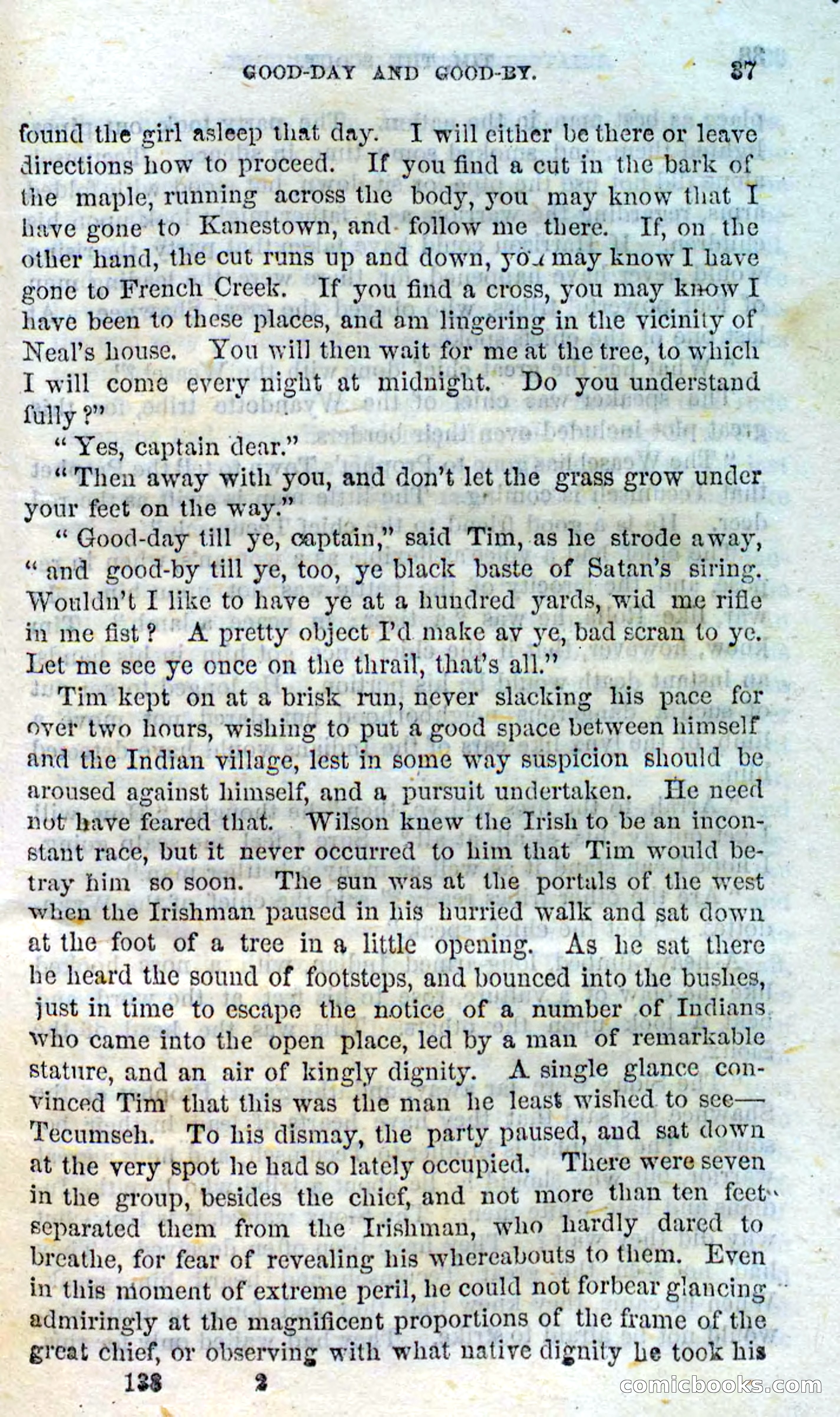 Beadle's Dime Novels No. 138: Tim, the Scout — page 35 of 100