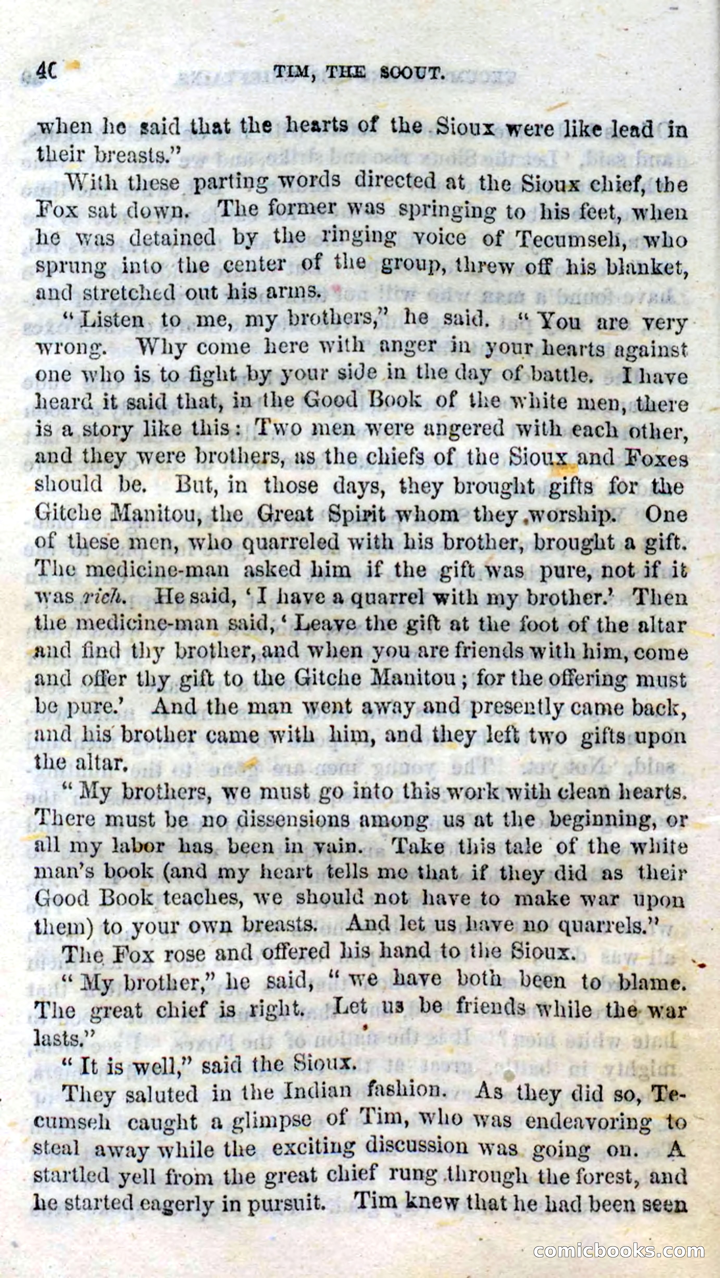 Beadle's Dime Novels No. 138: Tim, the Scout — page 38 of 100