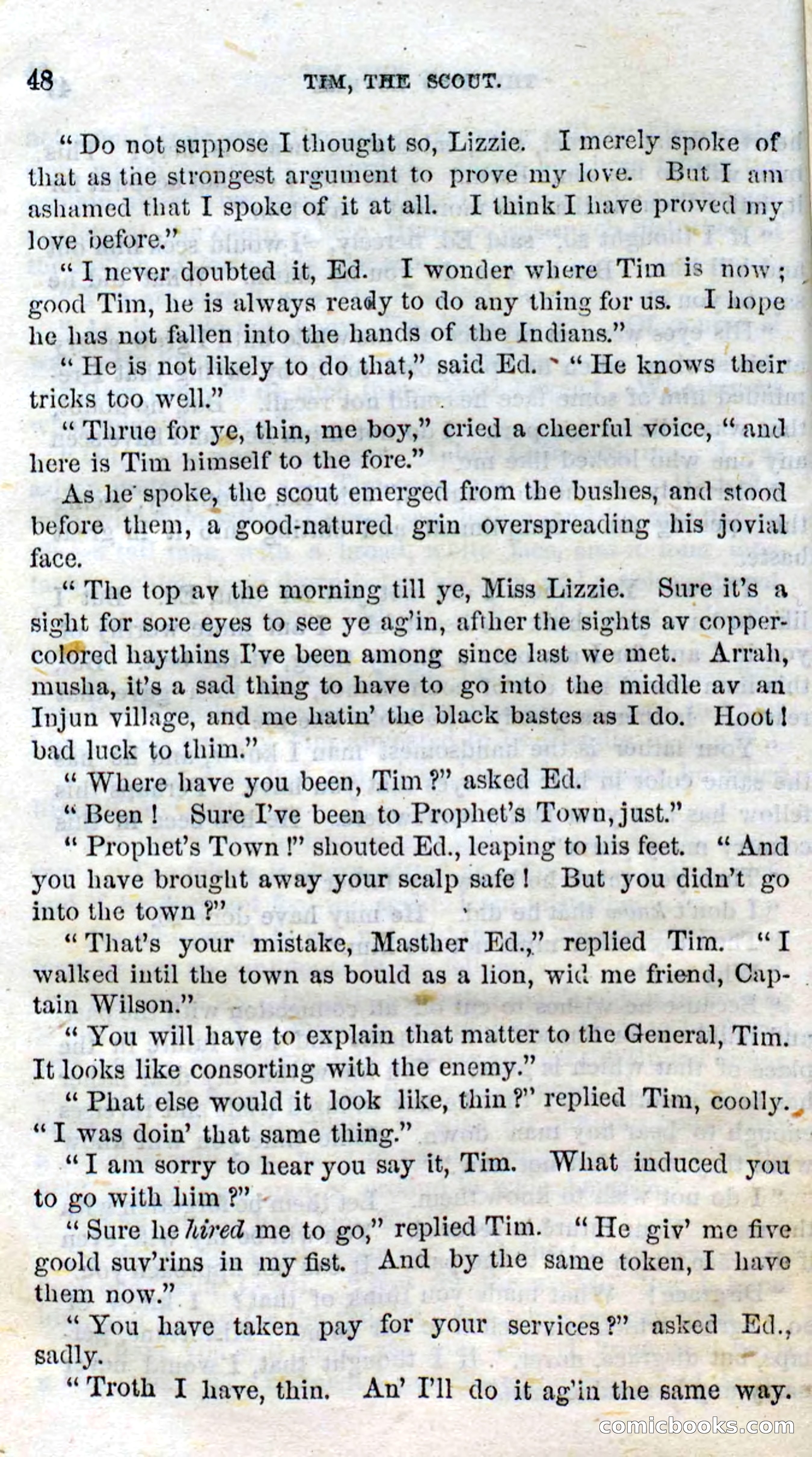 Beadle's Dime Novels No. 138: Tim, the Scout — page 46 of 100