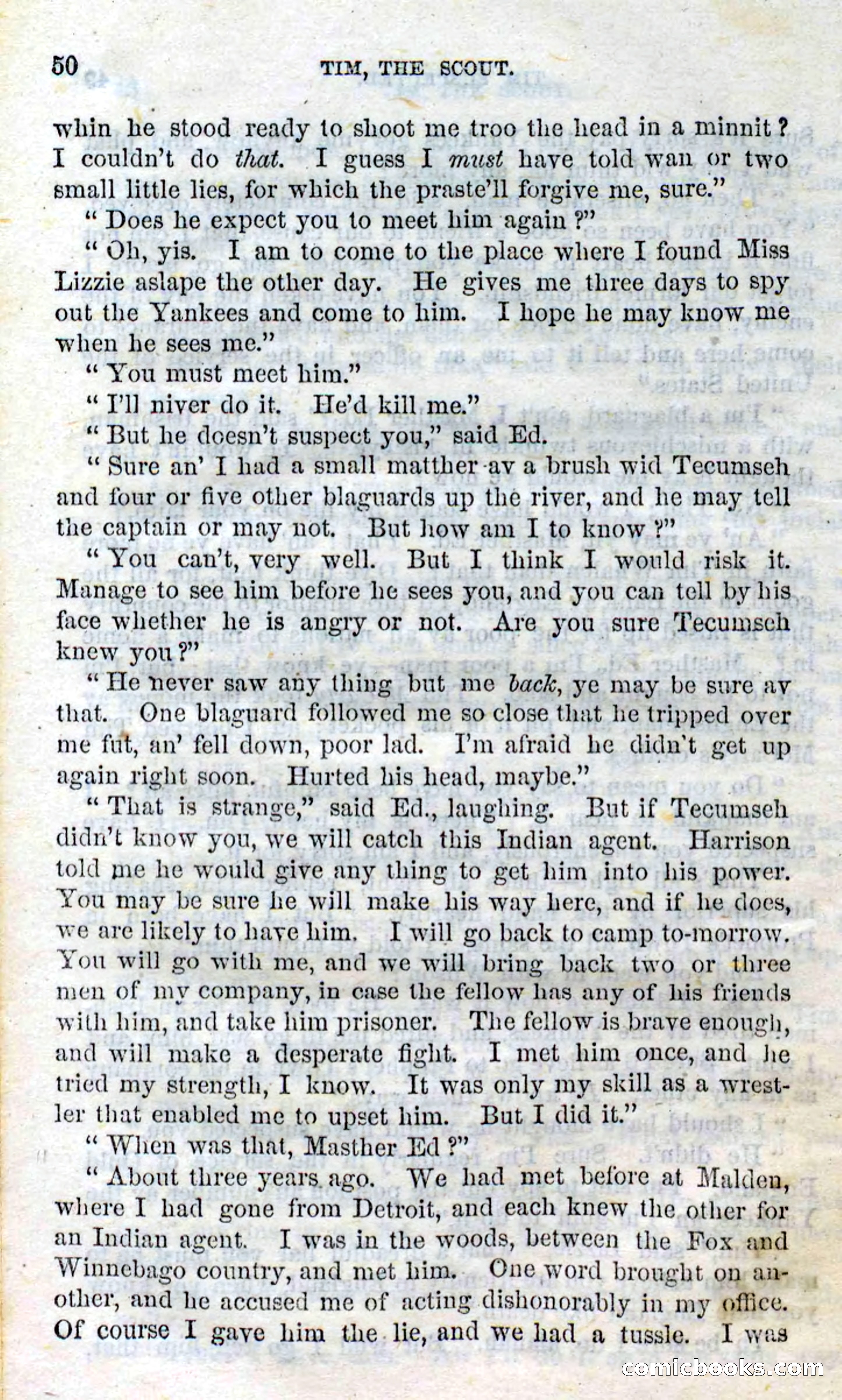 Beadle's Dime Novels No. 138: Tim, the Scout — page 48 of 100