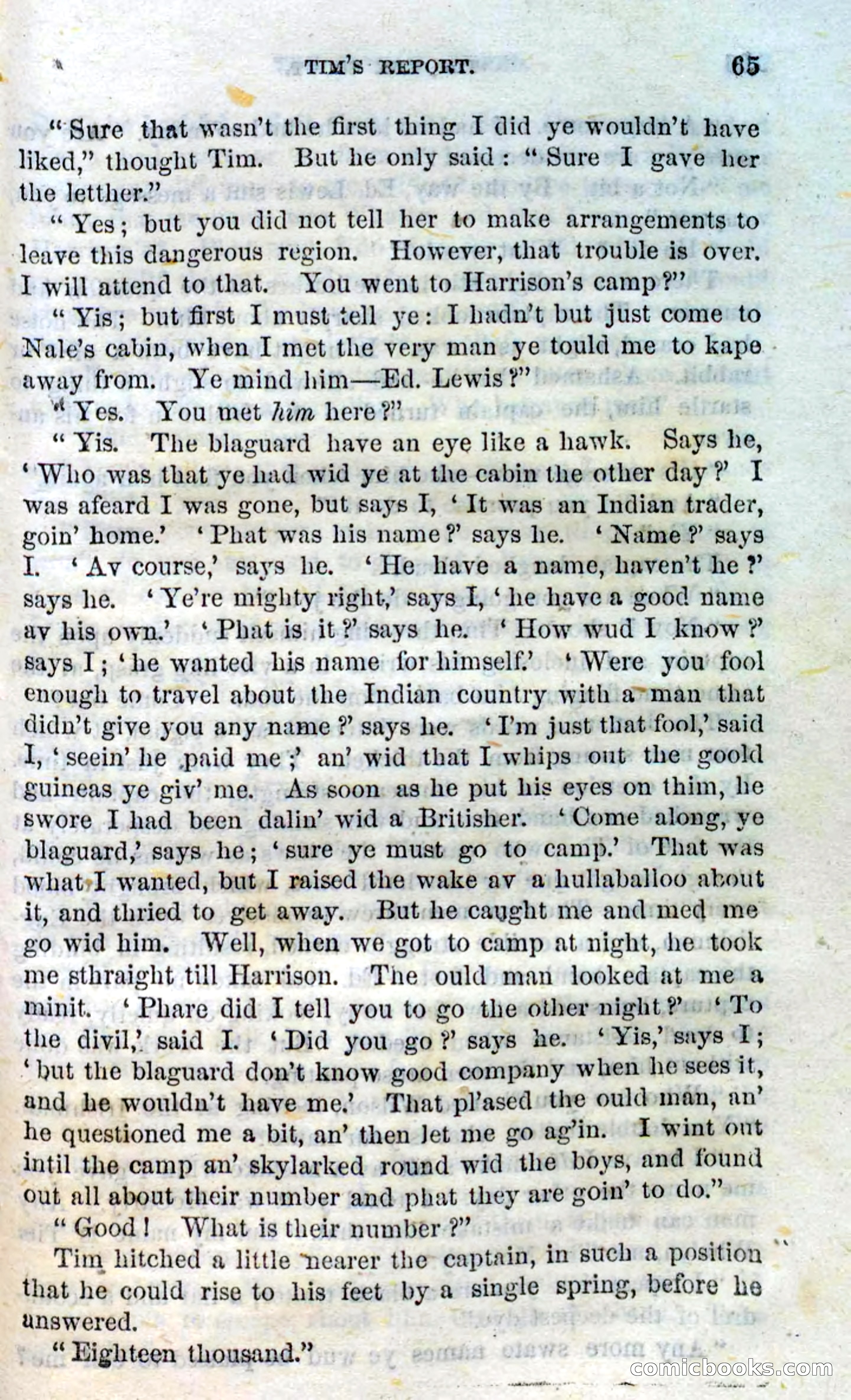 Beadle's Dime Novels No. 138: Tim, the Scout — page 63 of 100