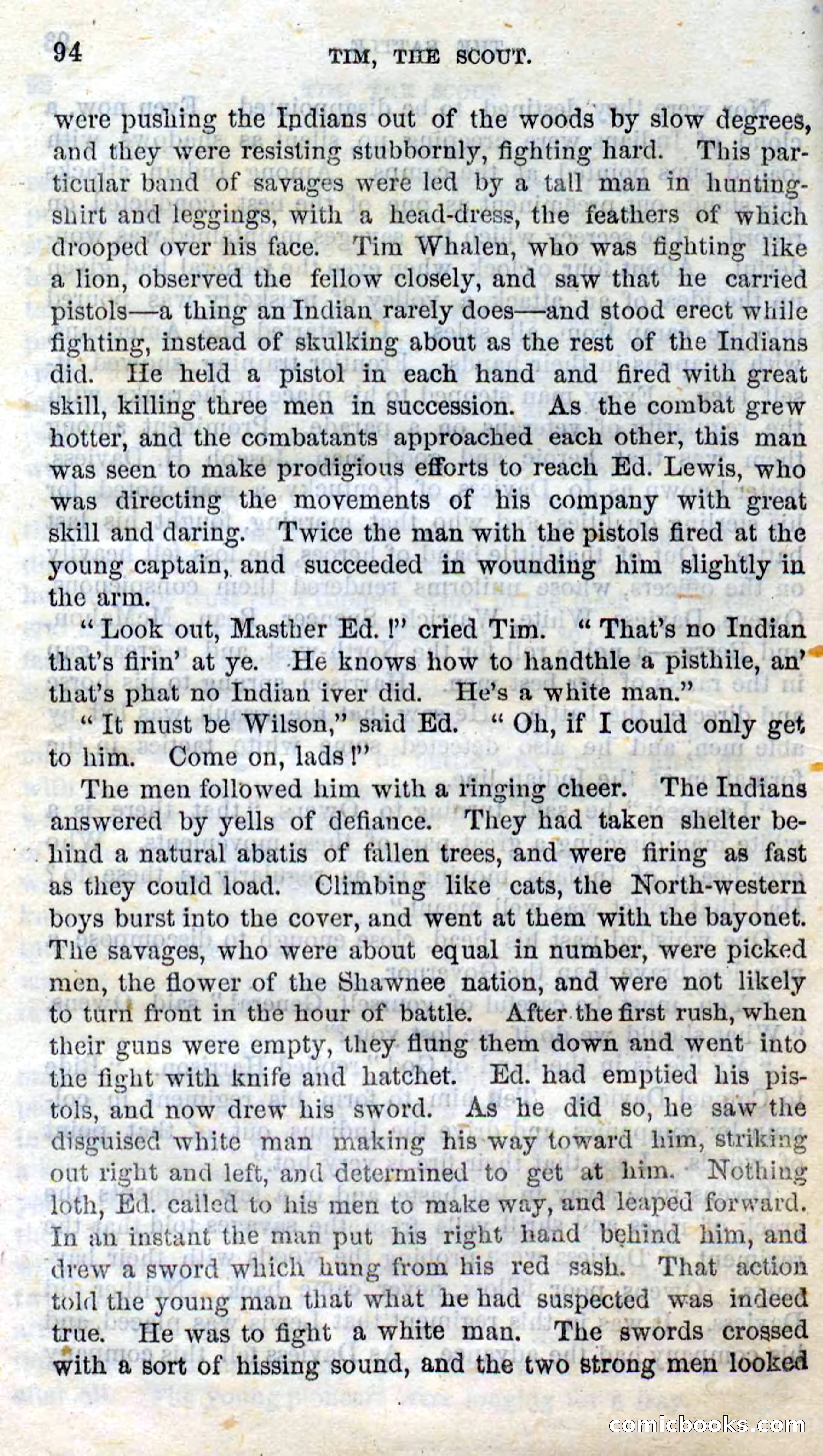 Beadle's Dime Novels No. 138: Tim, the Scout — page 92 of 100