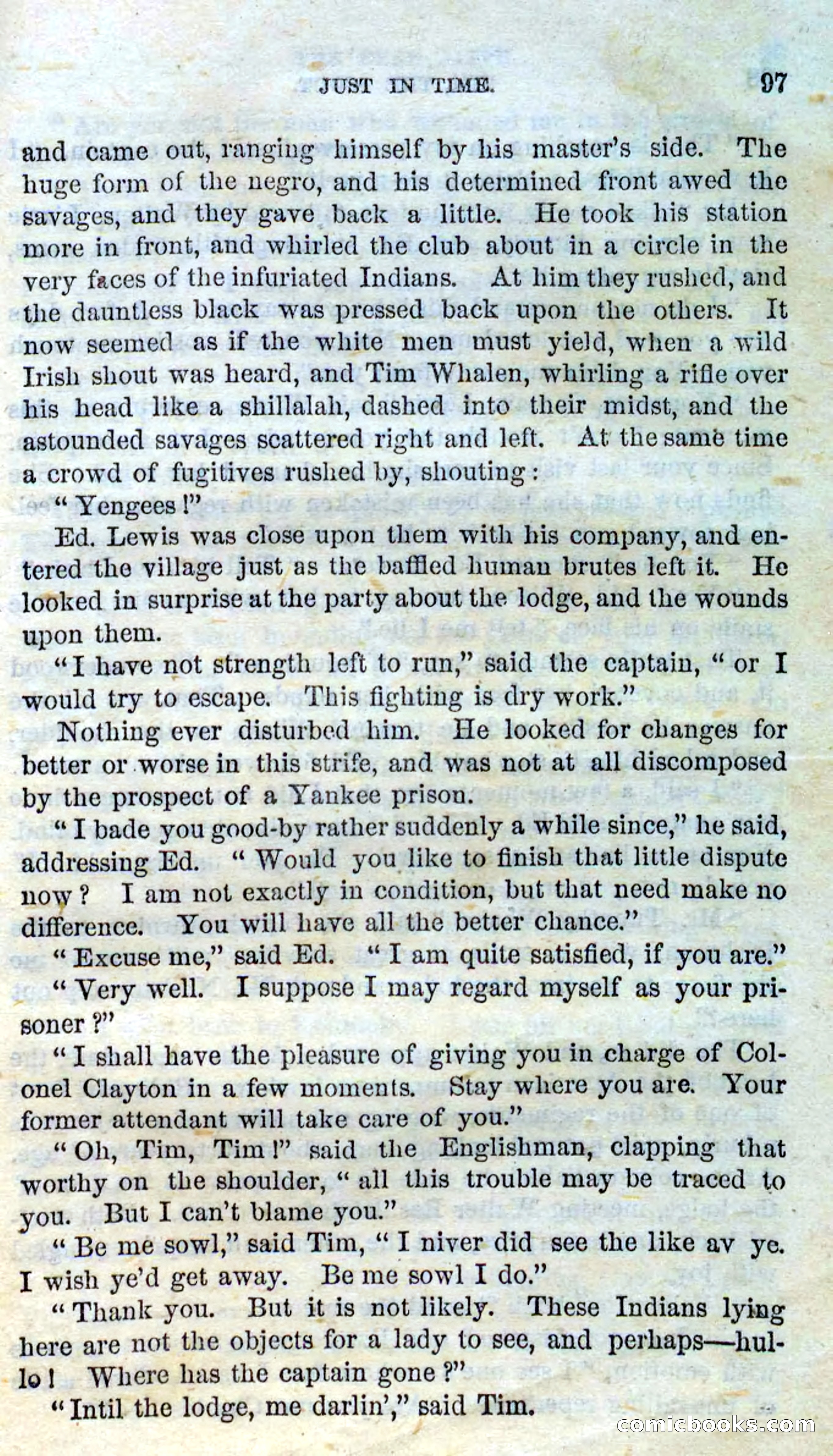 Beadle's Dime Novels No. 138: Tim, the Scout — page 95 of 100