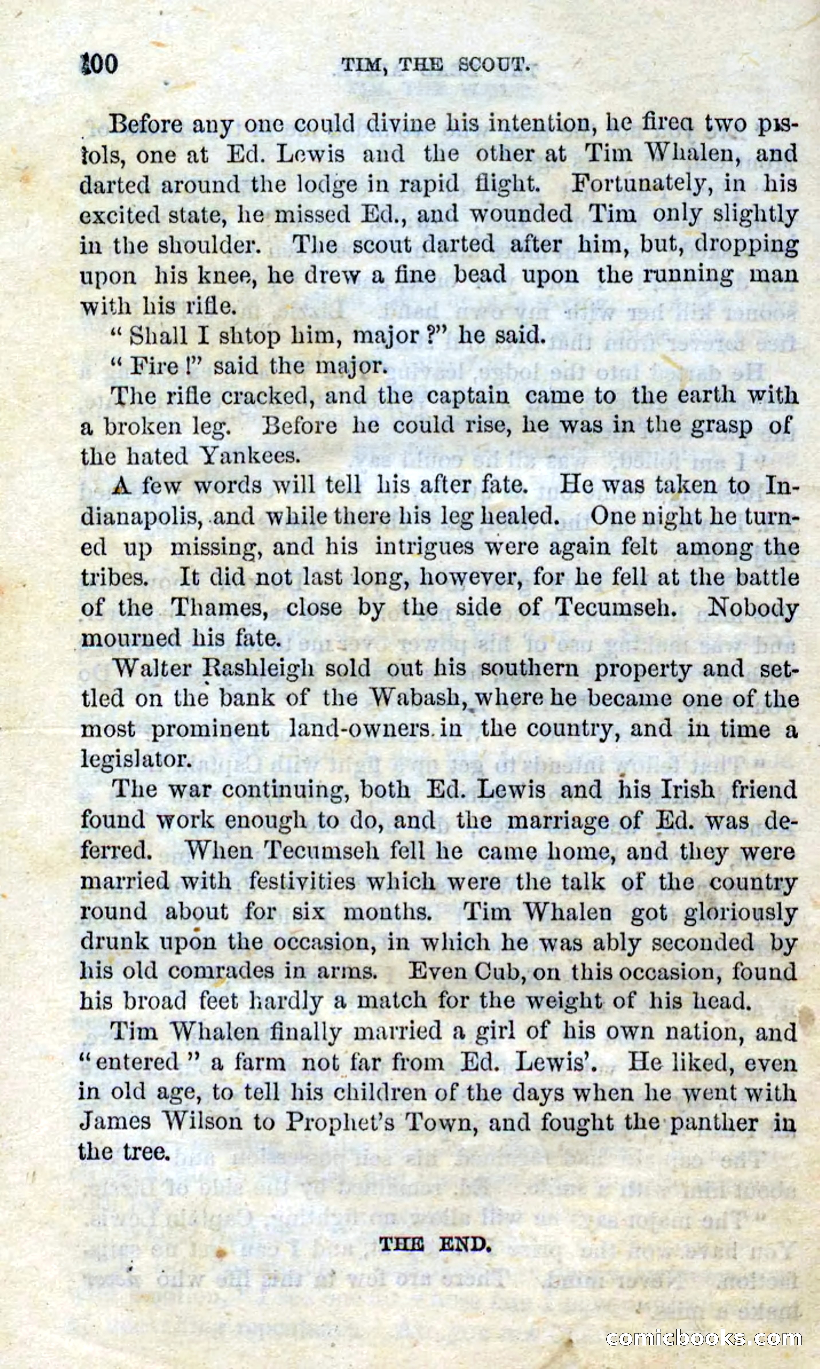 Beadle's Dime Novels No. 138: Tim, the Scout — page 98 of 100