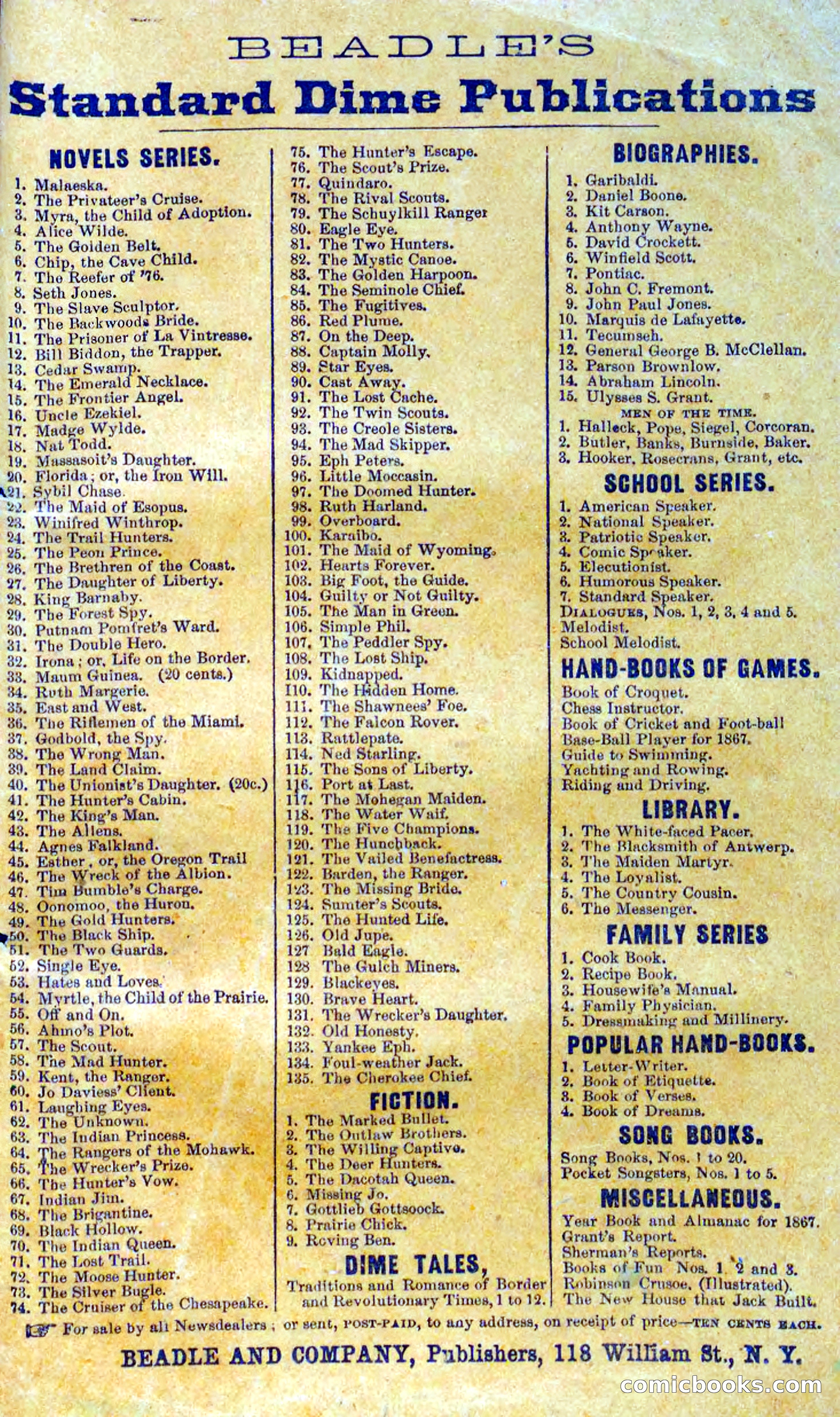 Beadle's Dime Novels No. 138: Tim, the Scout — page 99 of 100
