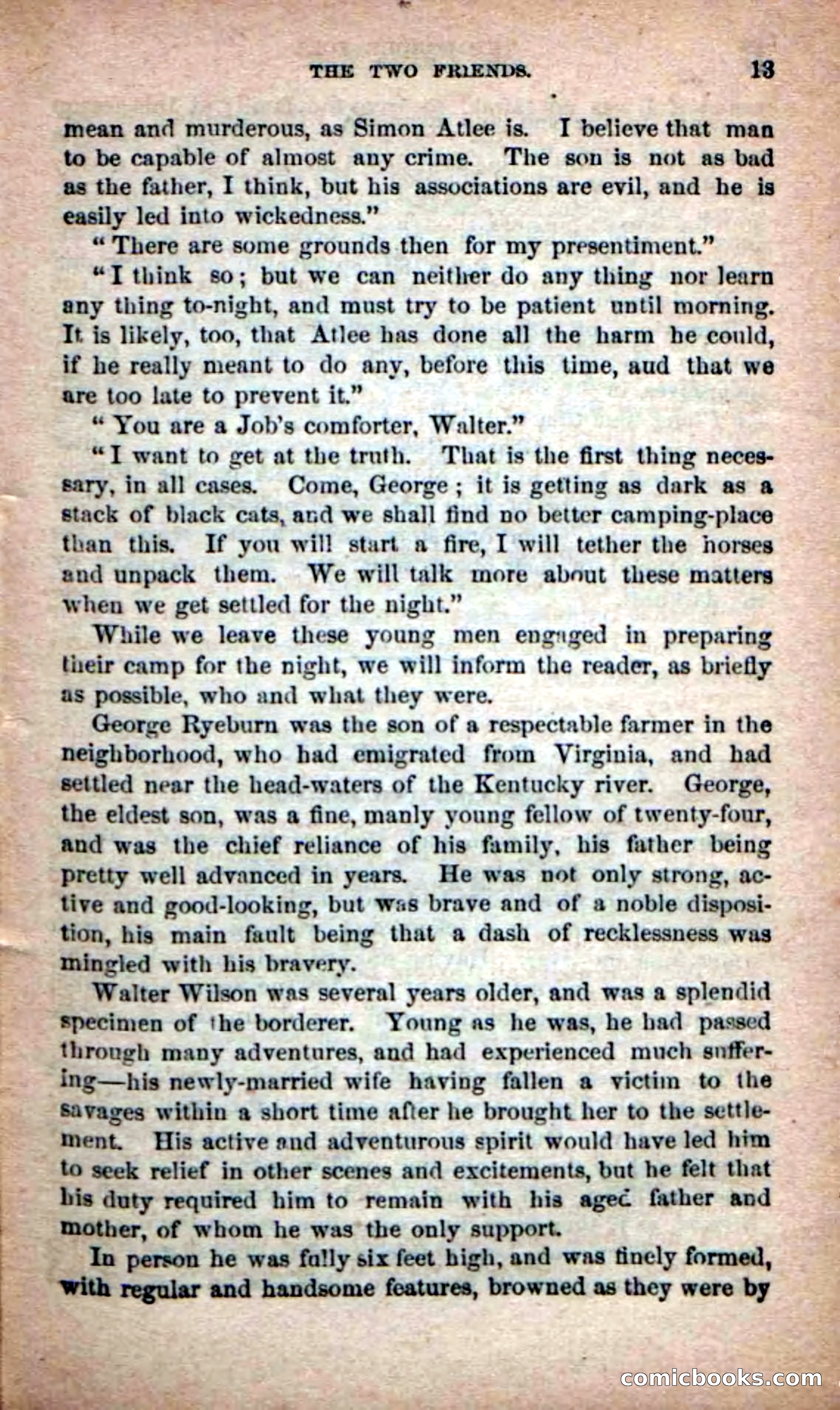 Beadle's Dime Novels No. 139: The Border Foes — page 11 of 100