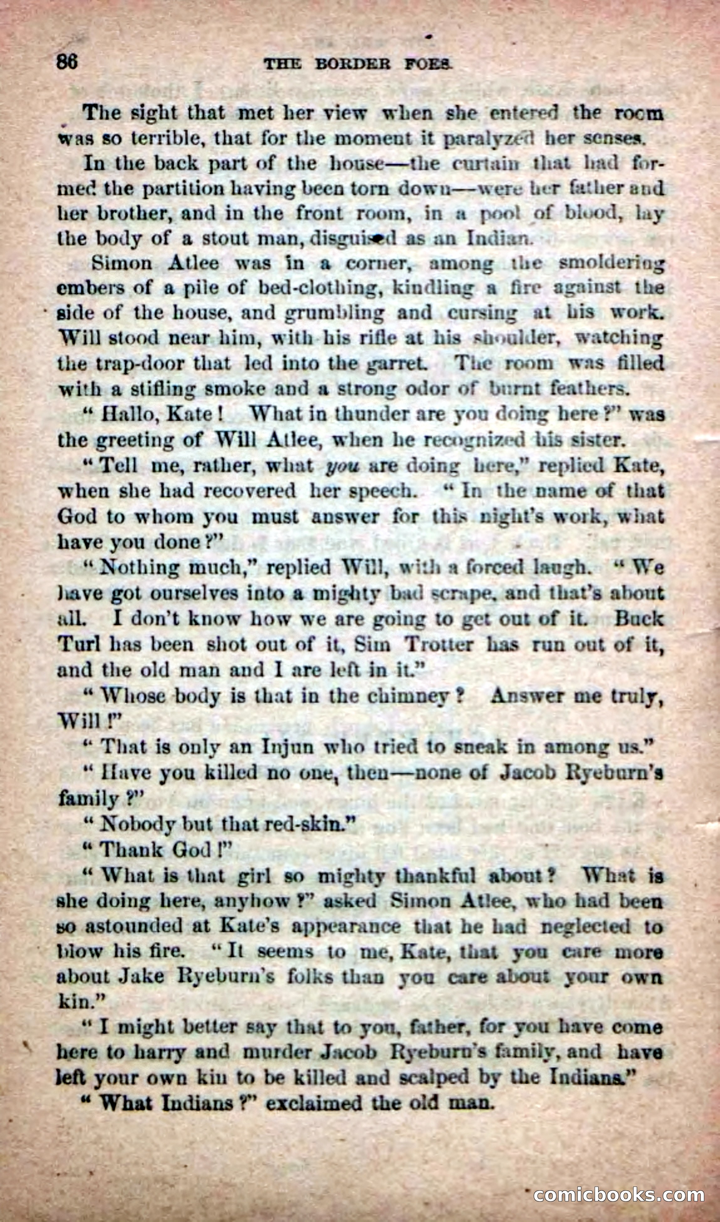 Beadle's Dime Novels No. 139: The Border Foes — page 84 of 100