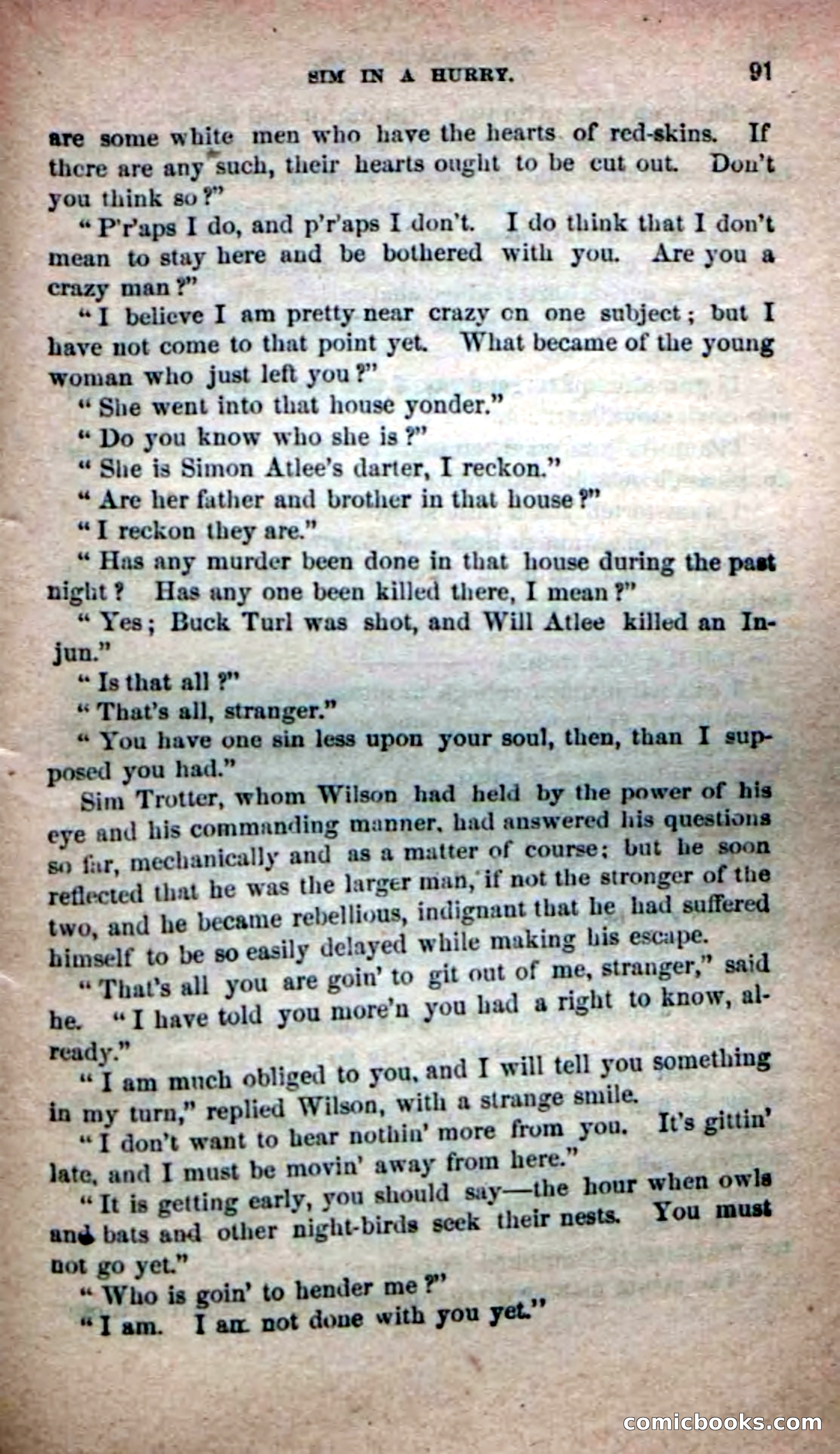 Beadle's Dime Novels No. 139: The Border Foes — page 89 of 100