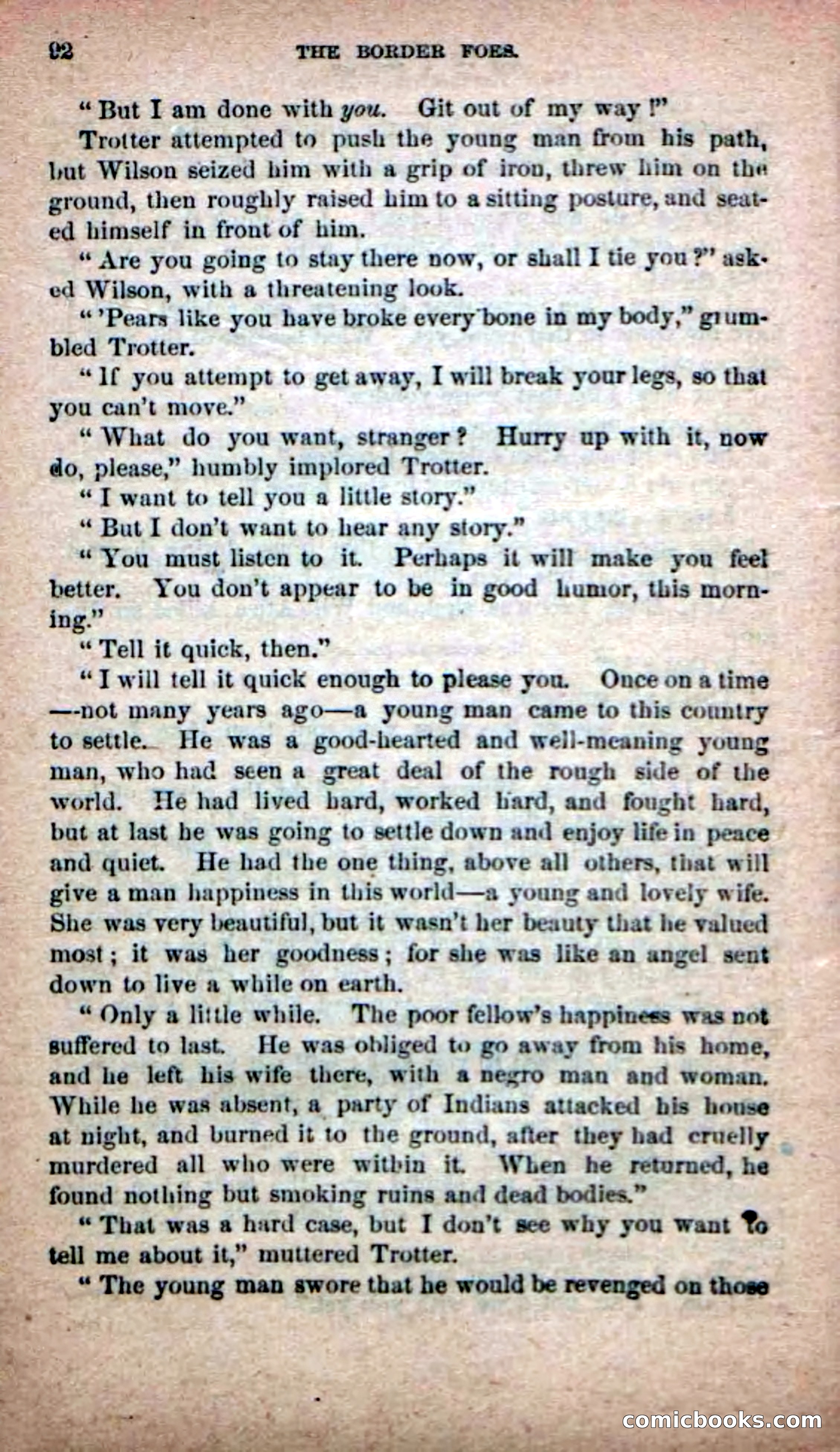Beadle's Dime Novels No. 139: The Border Foes — page 90 of 100