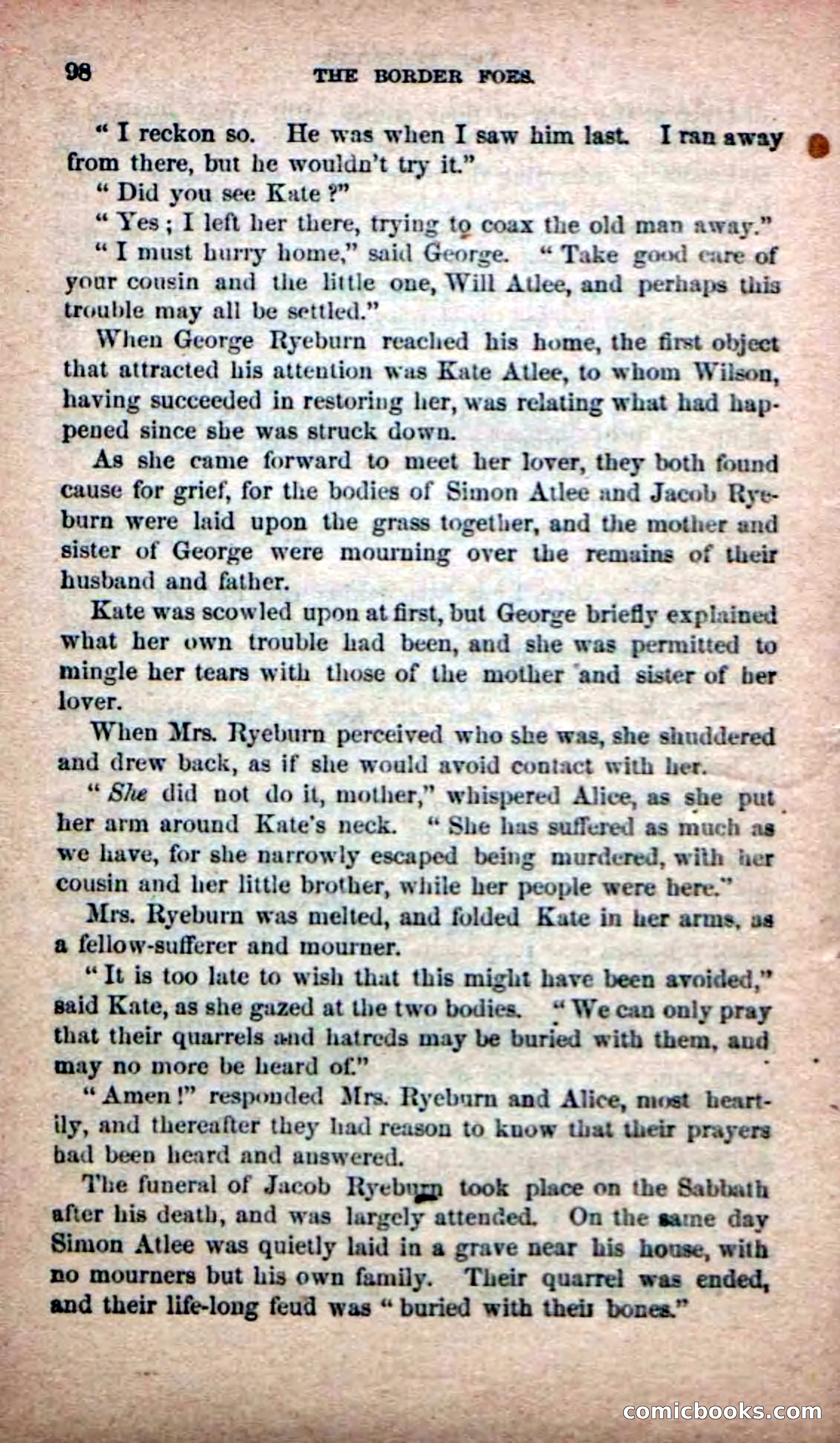 Beadle's Dime Novels No. 139: The Border Foes — page 96 of 100