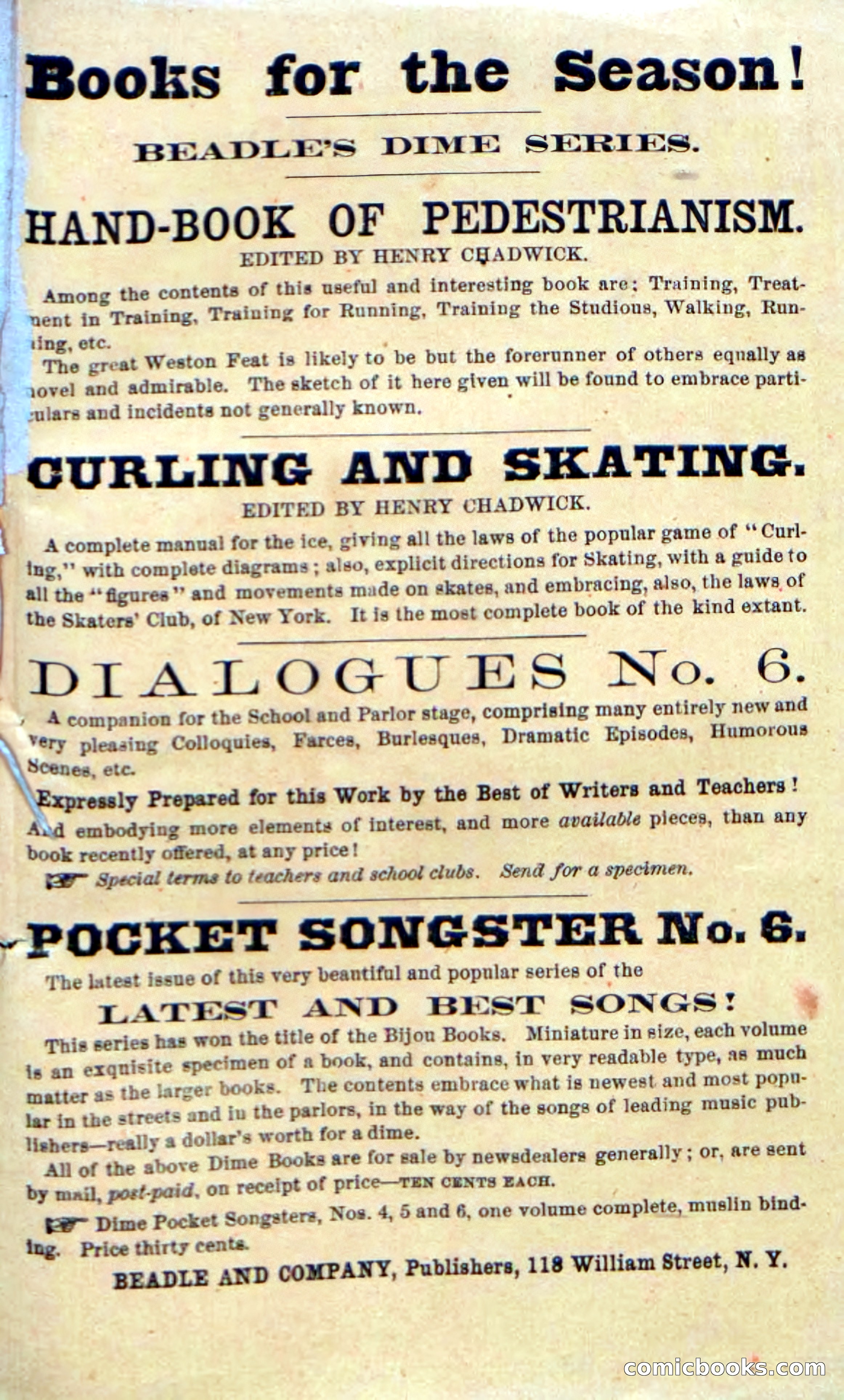 Beadle's Dime Novels No. 139: The Border Foes — page 99 of 100