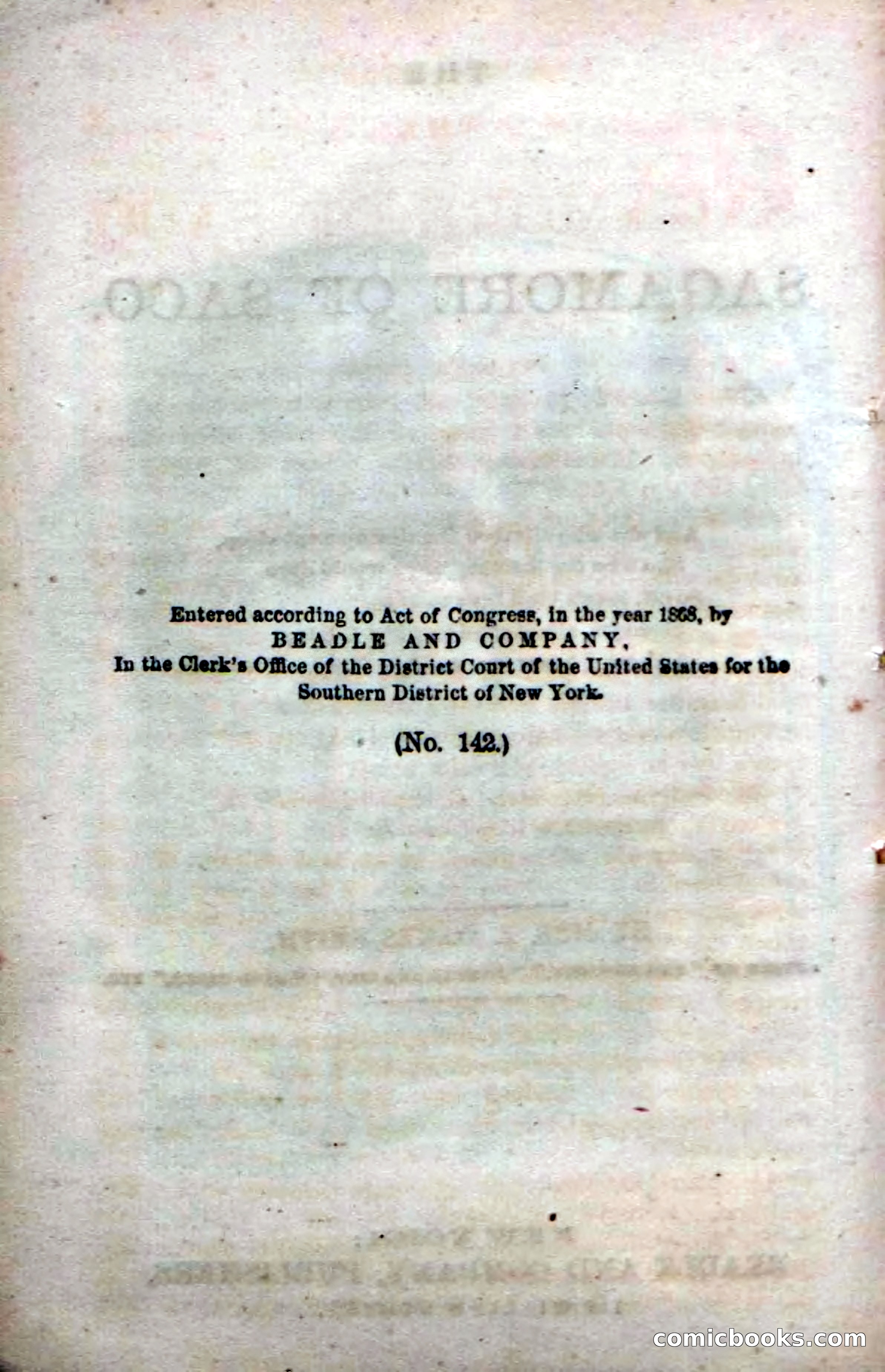 Beadle's Dime Novels No. 142: The Sagamore of Saco — page 6 of 116