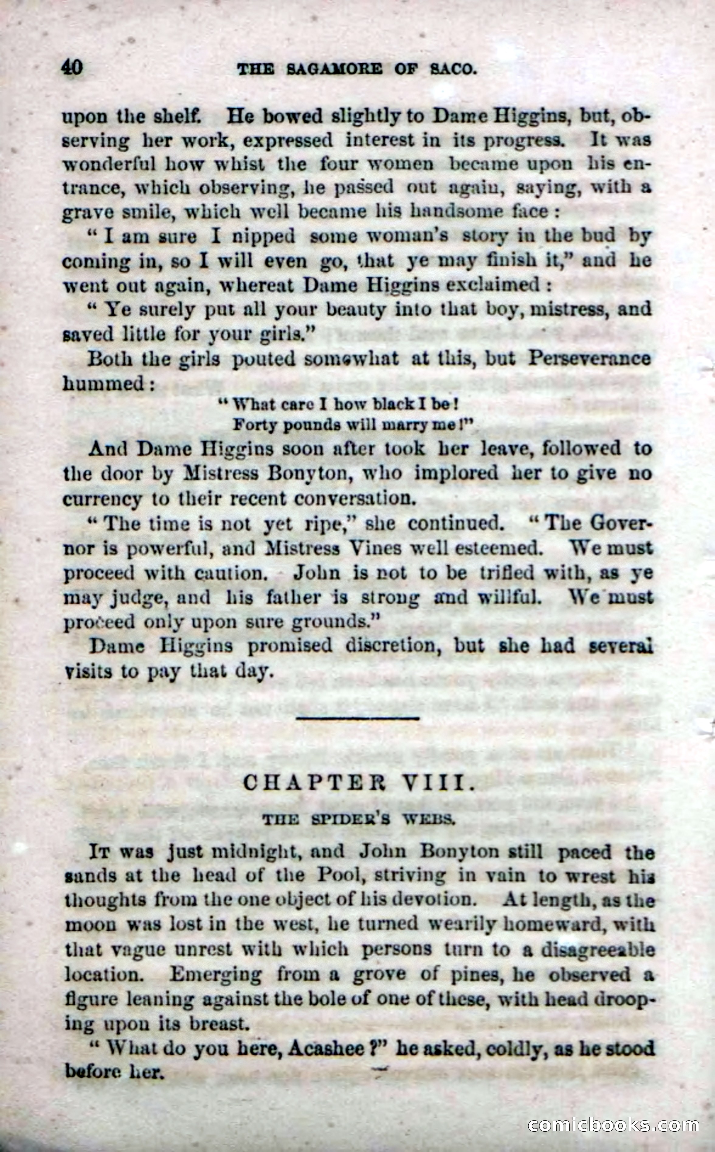 Beadle's Dime Novels No. 142: The Sagamore of Saco — page 38 of 116