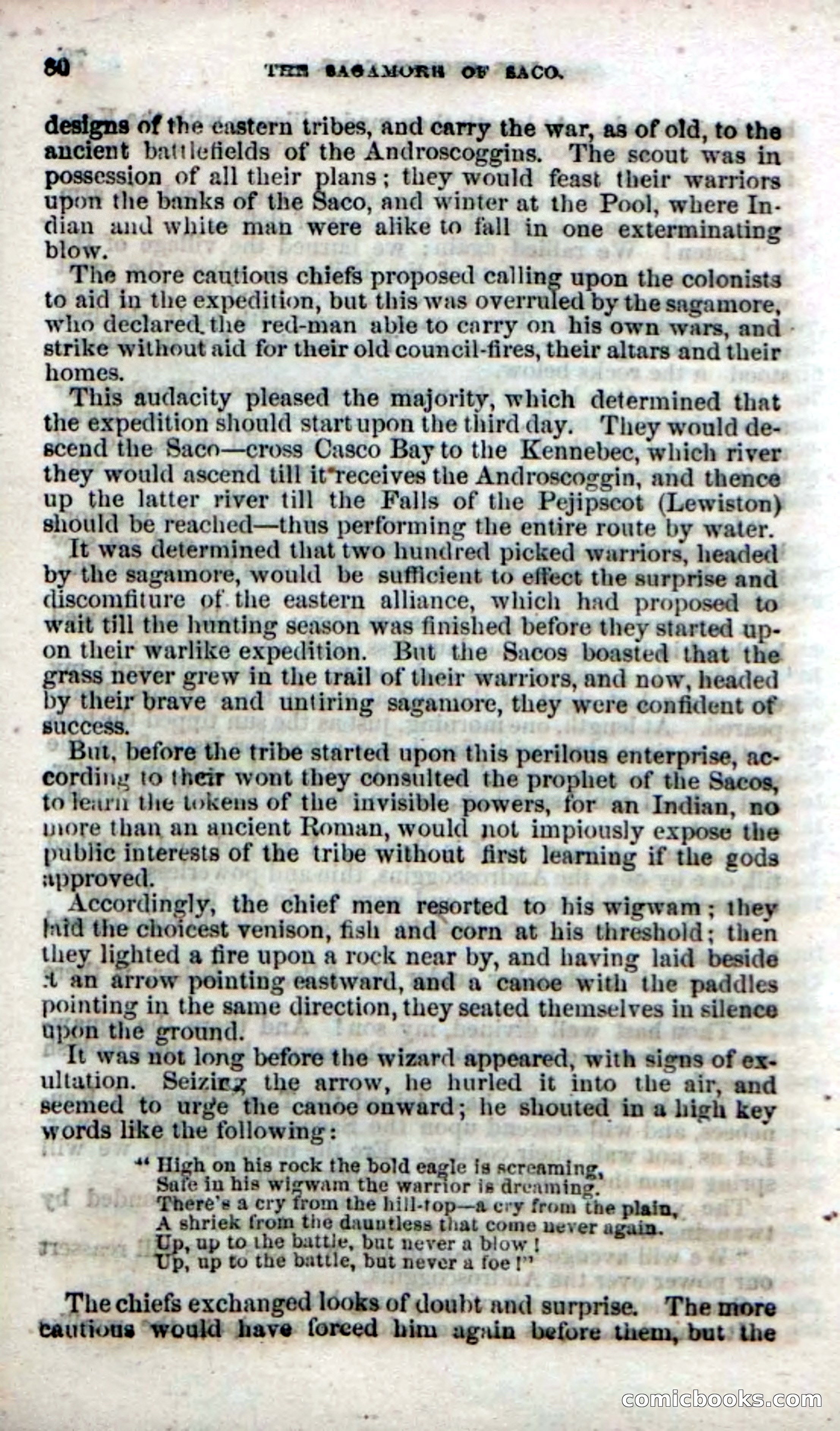 Beadle's Dime Novels No. 142: The Sagamore of Saco — page 78 of 116