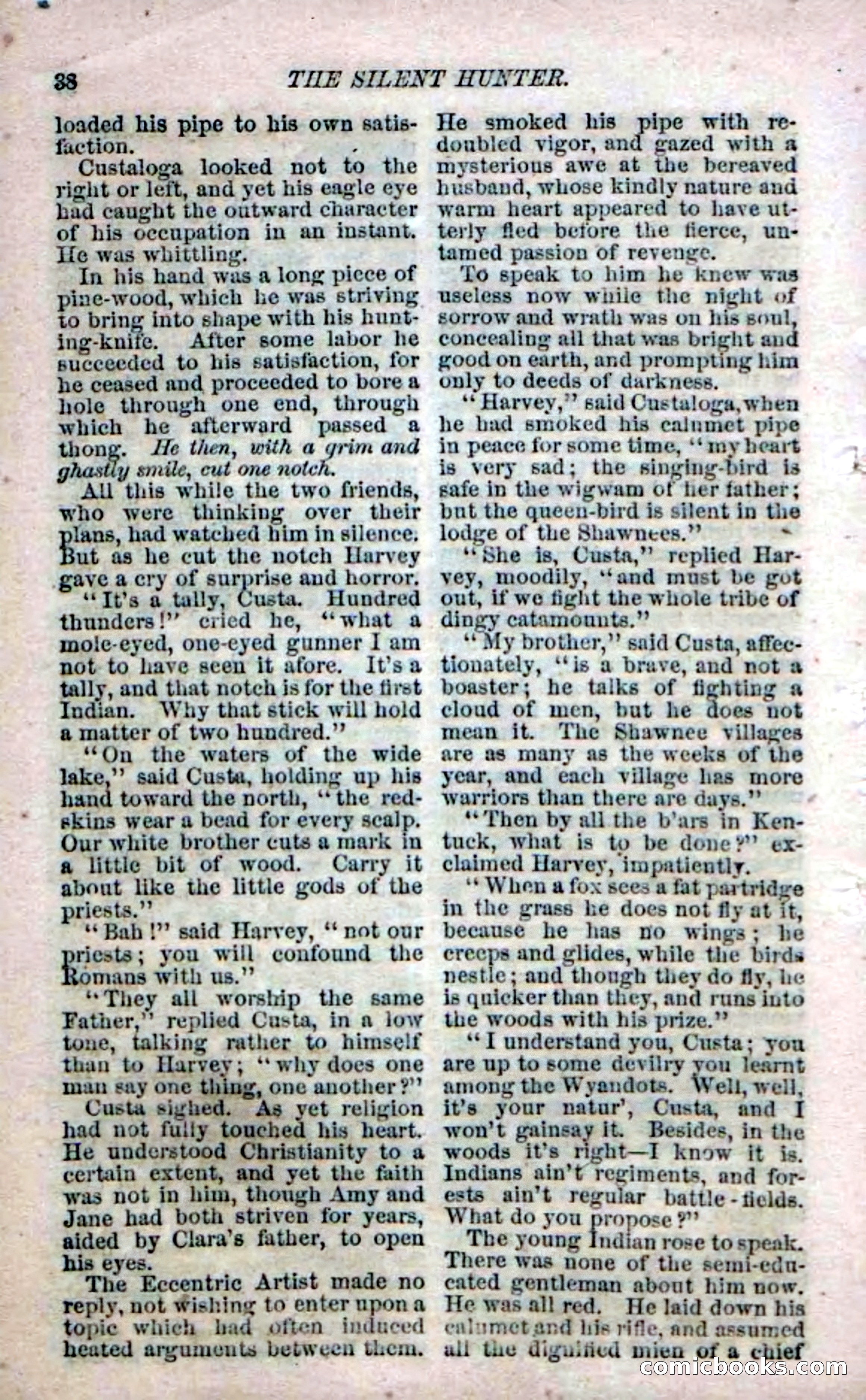 Beadle's Dime Novels No. 142: The Sagamore of Saco — page 104 of 116