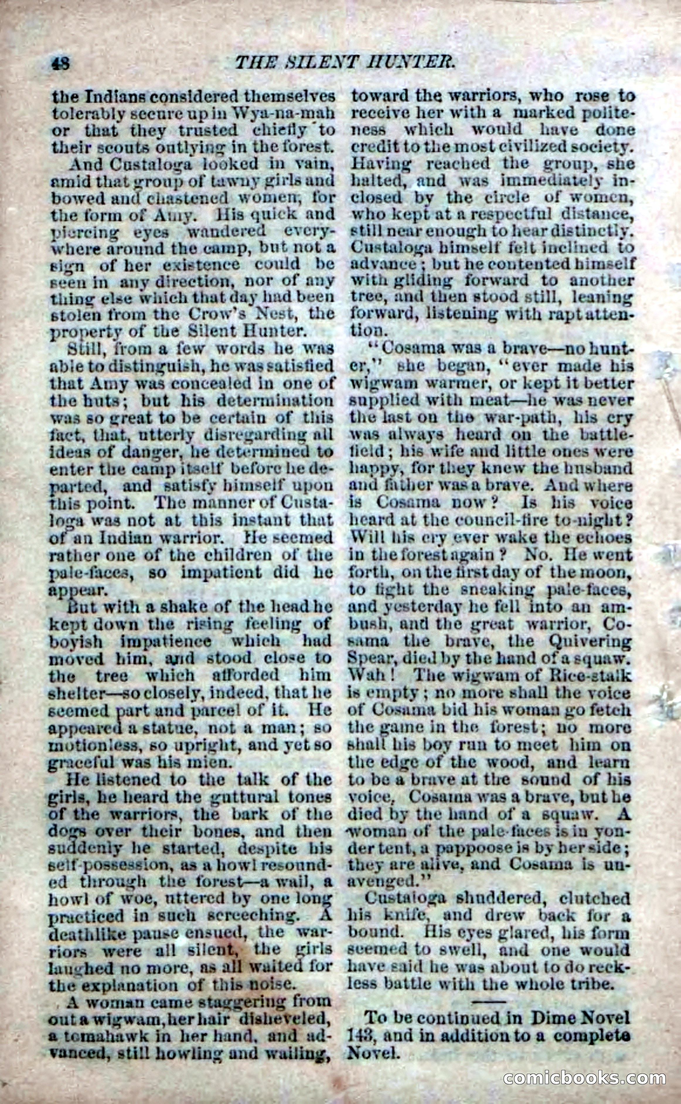 Beadle's Dime Novels No. 142: The Sagamore of Saco — page 114 of 116