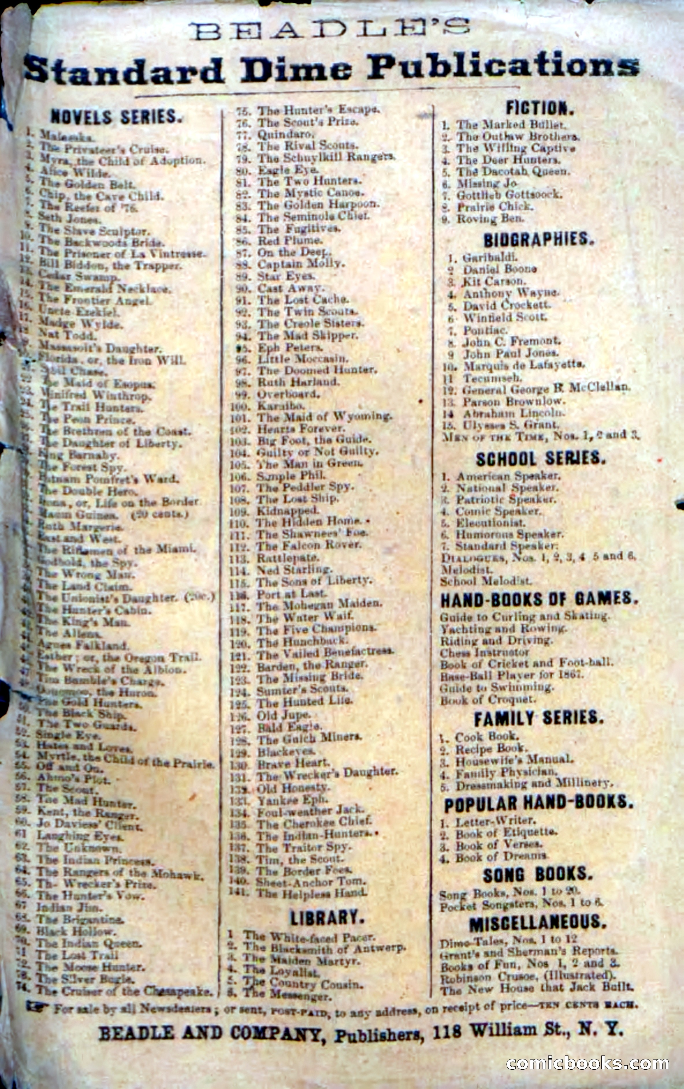 Beadle's Dime Novels No. 142: The Sagamore of Saco — page 115 of 116