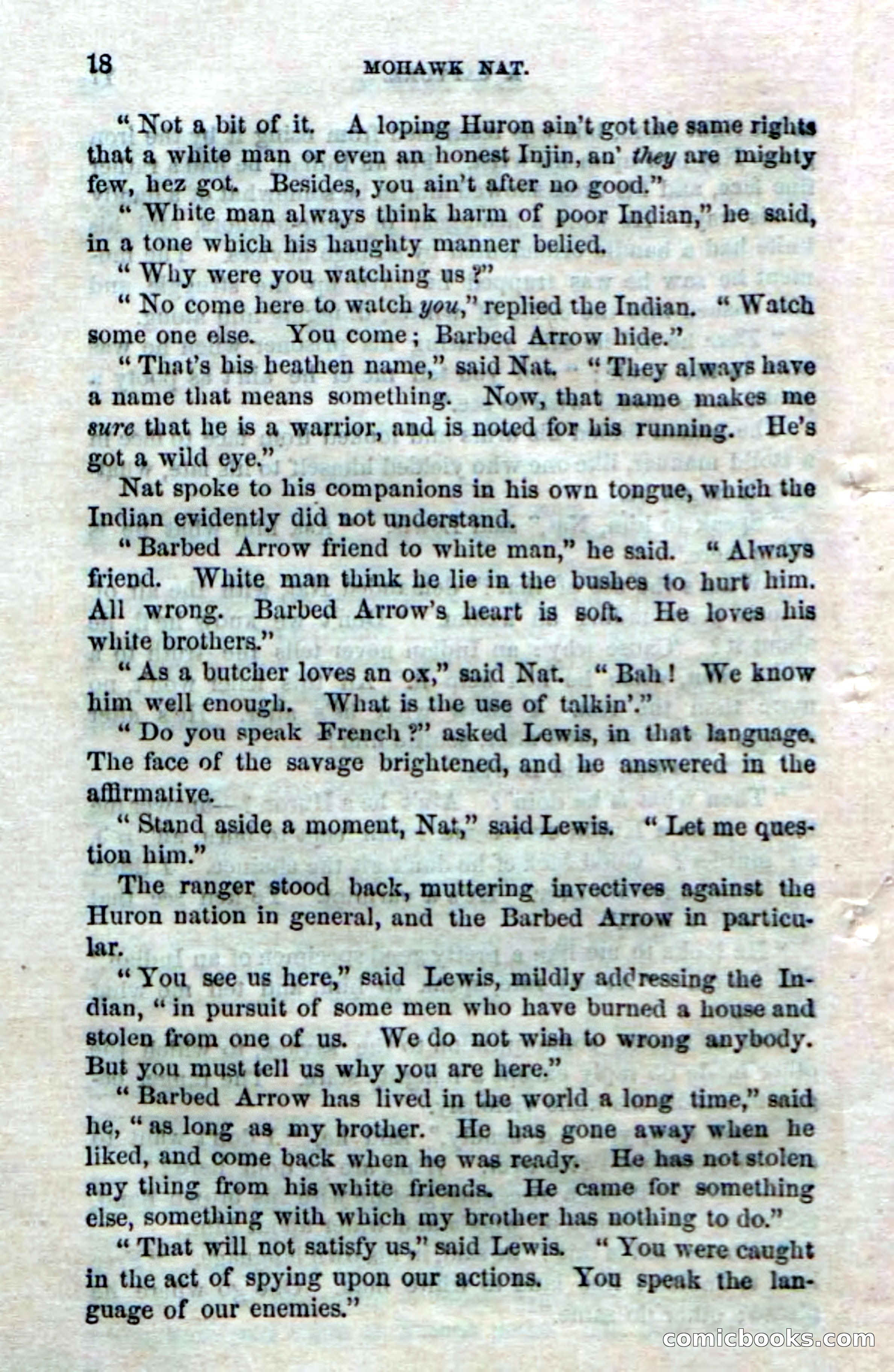 Beadle's Dime Novels No. 153: Mohawk Nat — page 16 of 116
