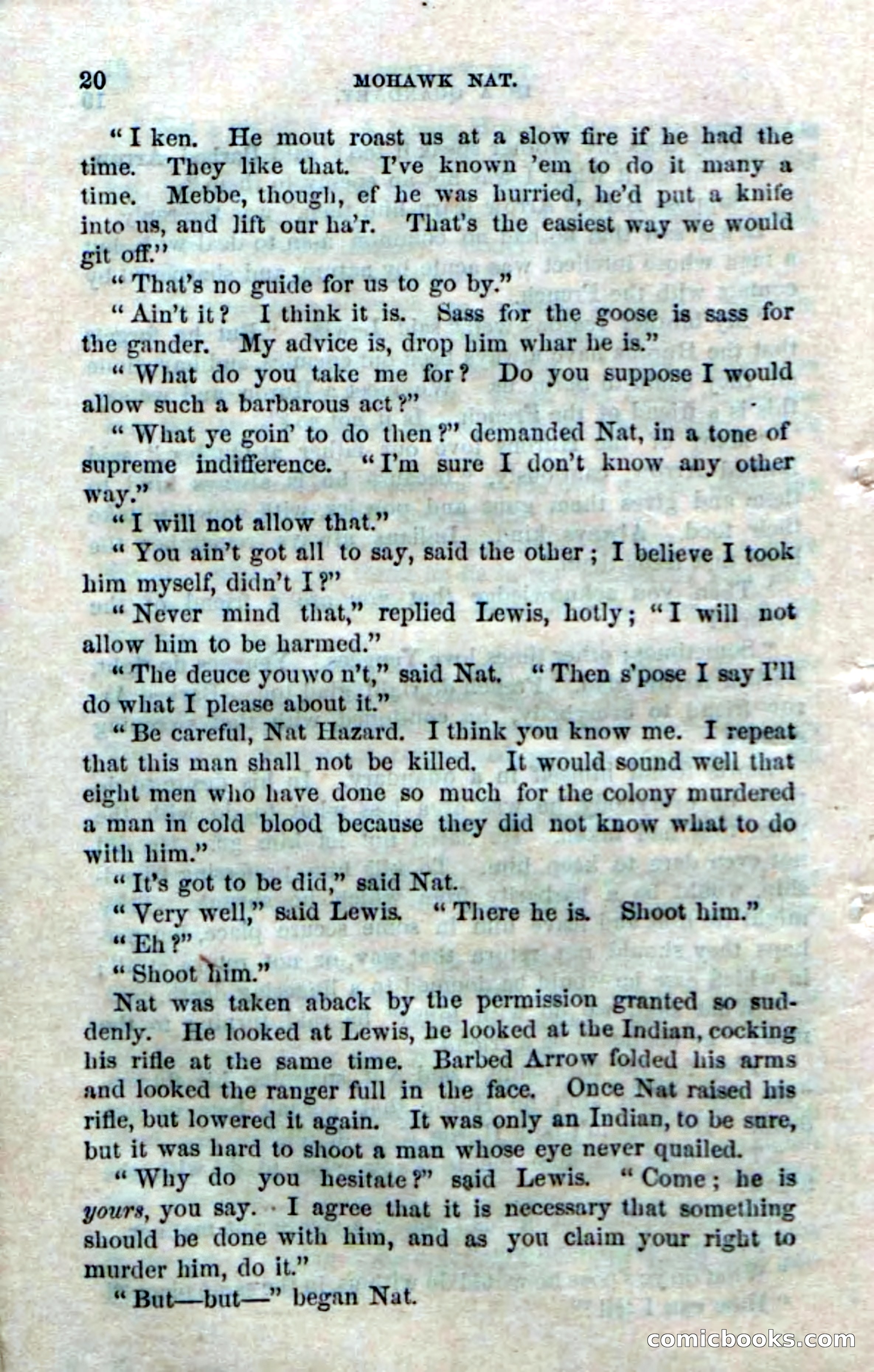 Beadle's Dime Novels No. 153: Mohawk Nat — page 18 of 116