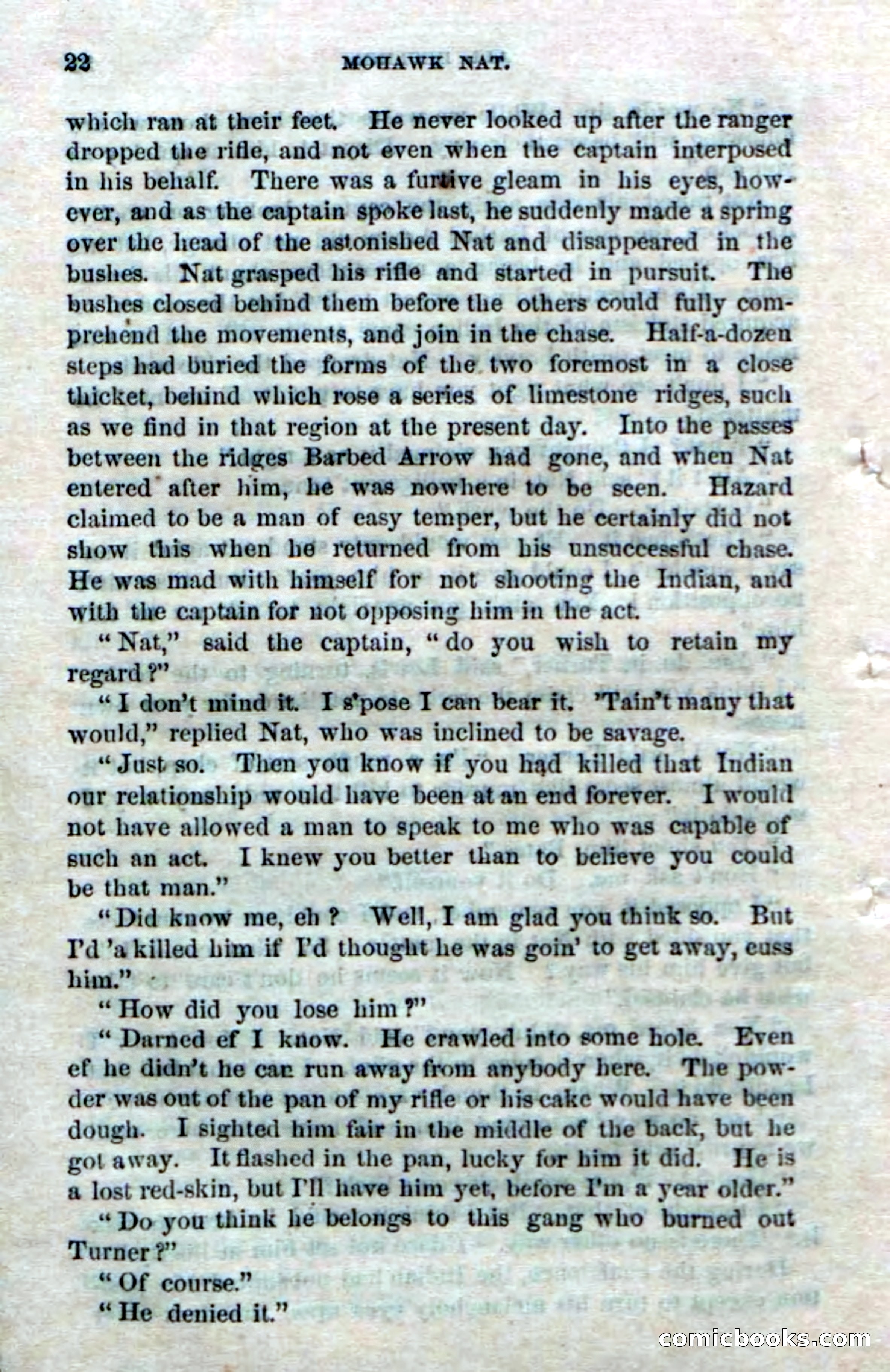 Beadle's Dime Novels No. 153: Mohawk Nat — page 20 of 116