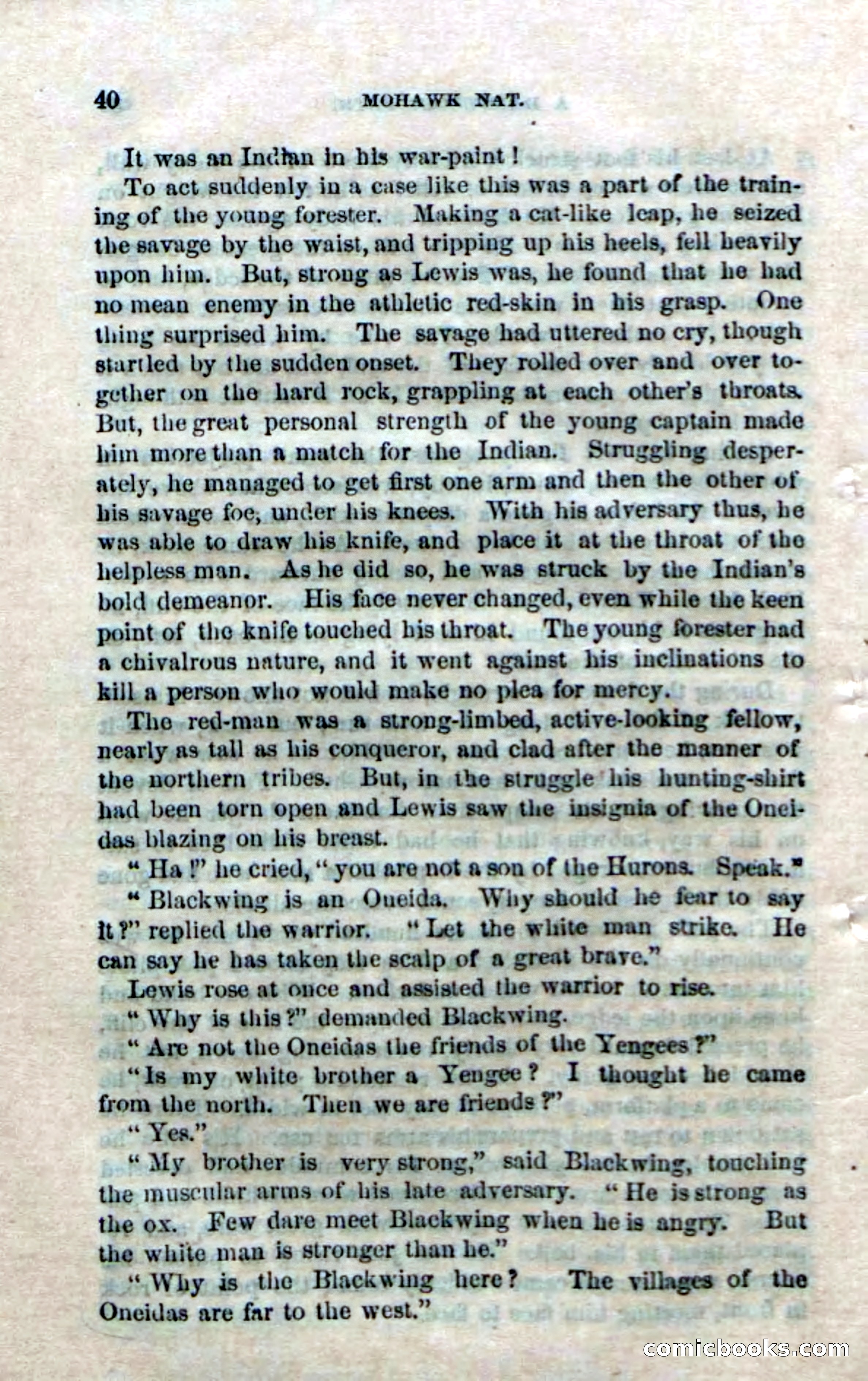 Beadle's Dime Novels No. 153: Mohawk Nat — page 38 of 116