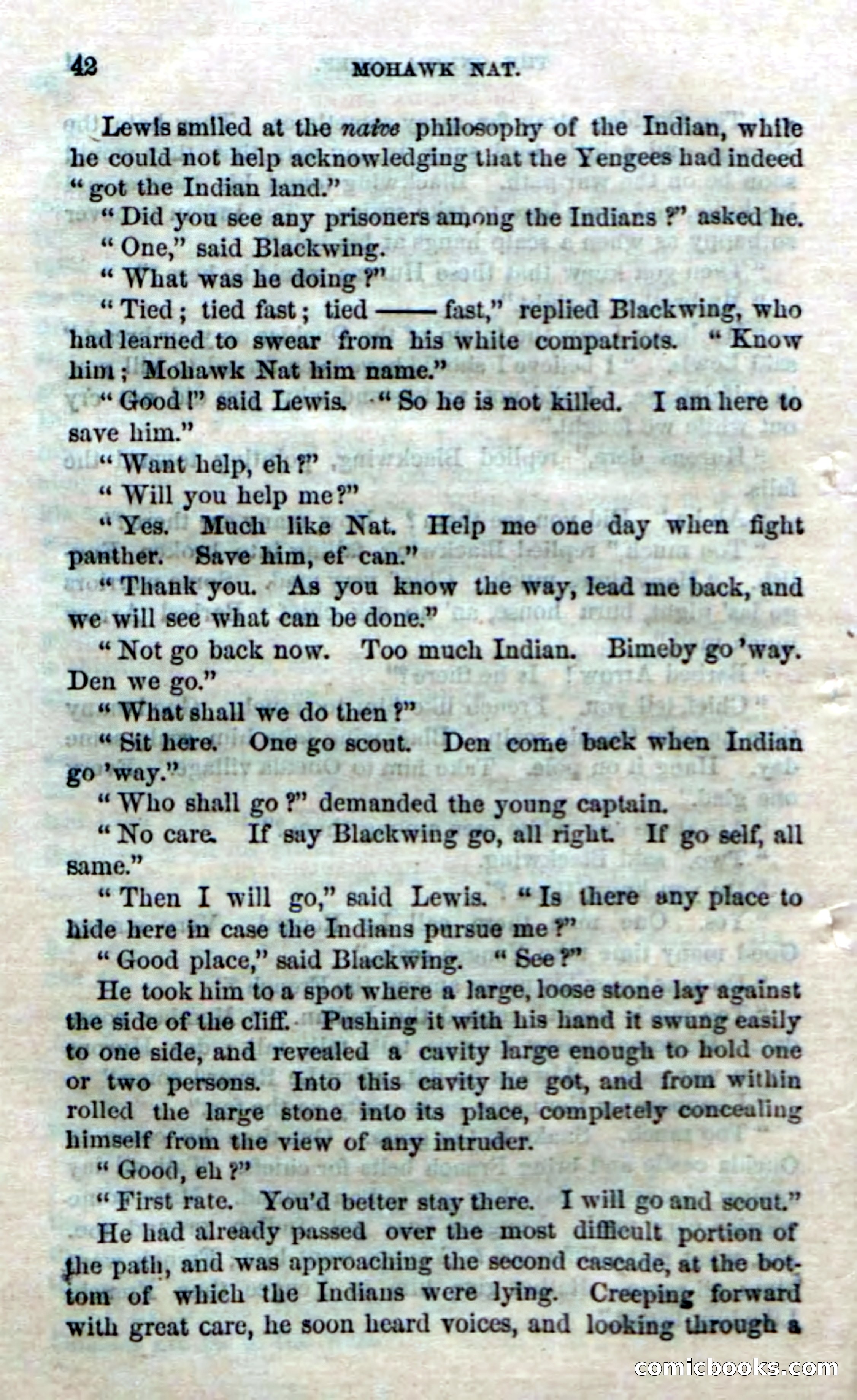 Beadle's Dime Novels No. 153: Mohawk Nat — page 40 of 116