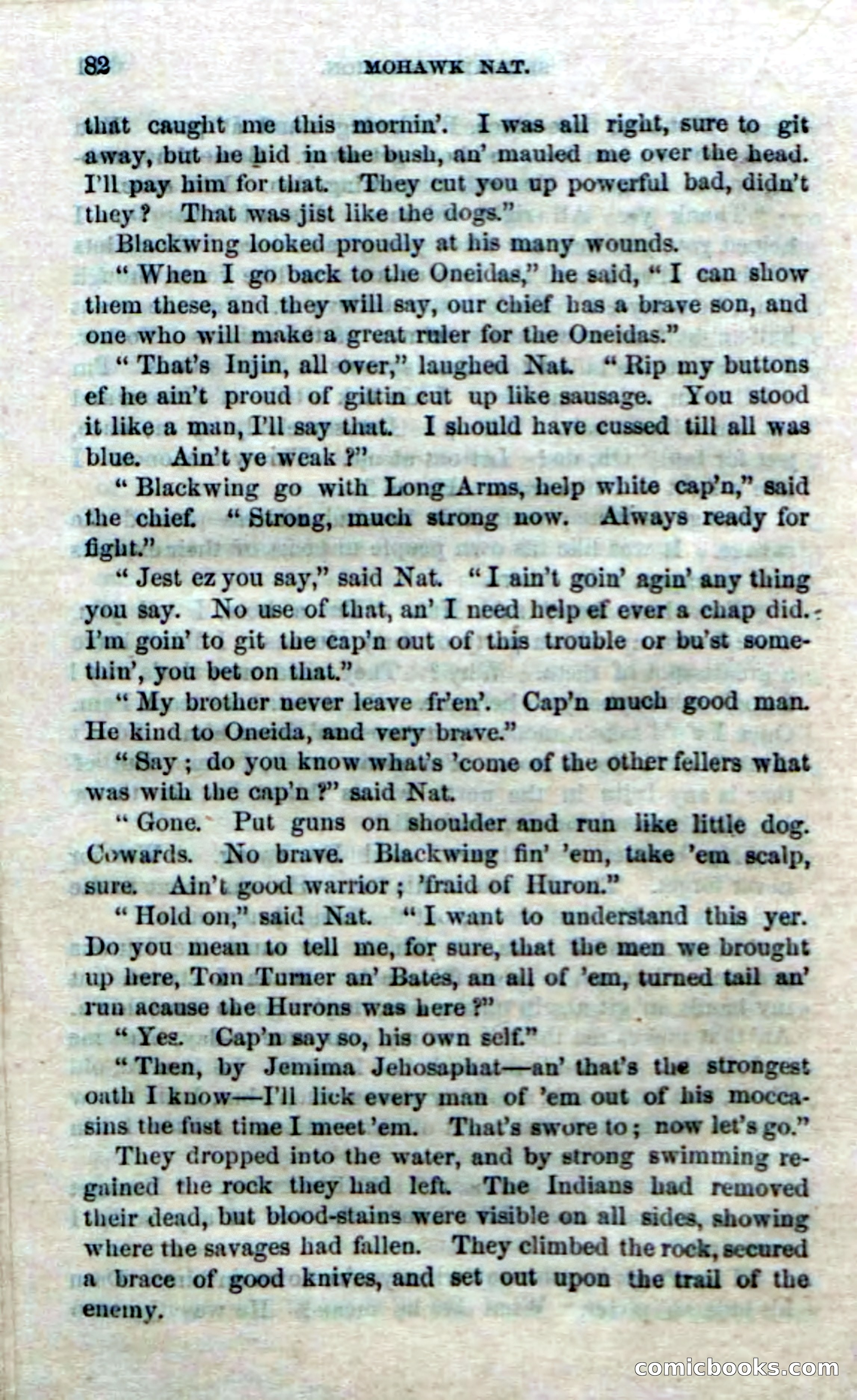 Beadle's Dime Novels No. 153: Mohawk Nat — page 80 of 116