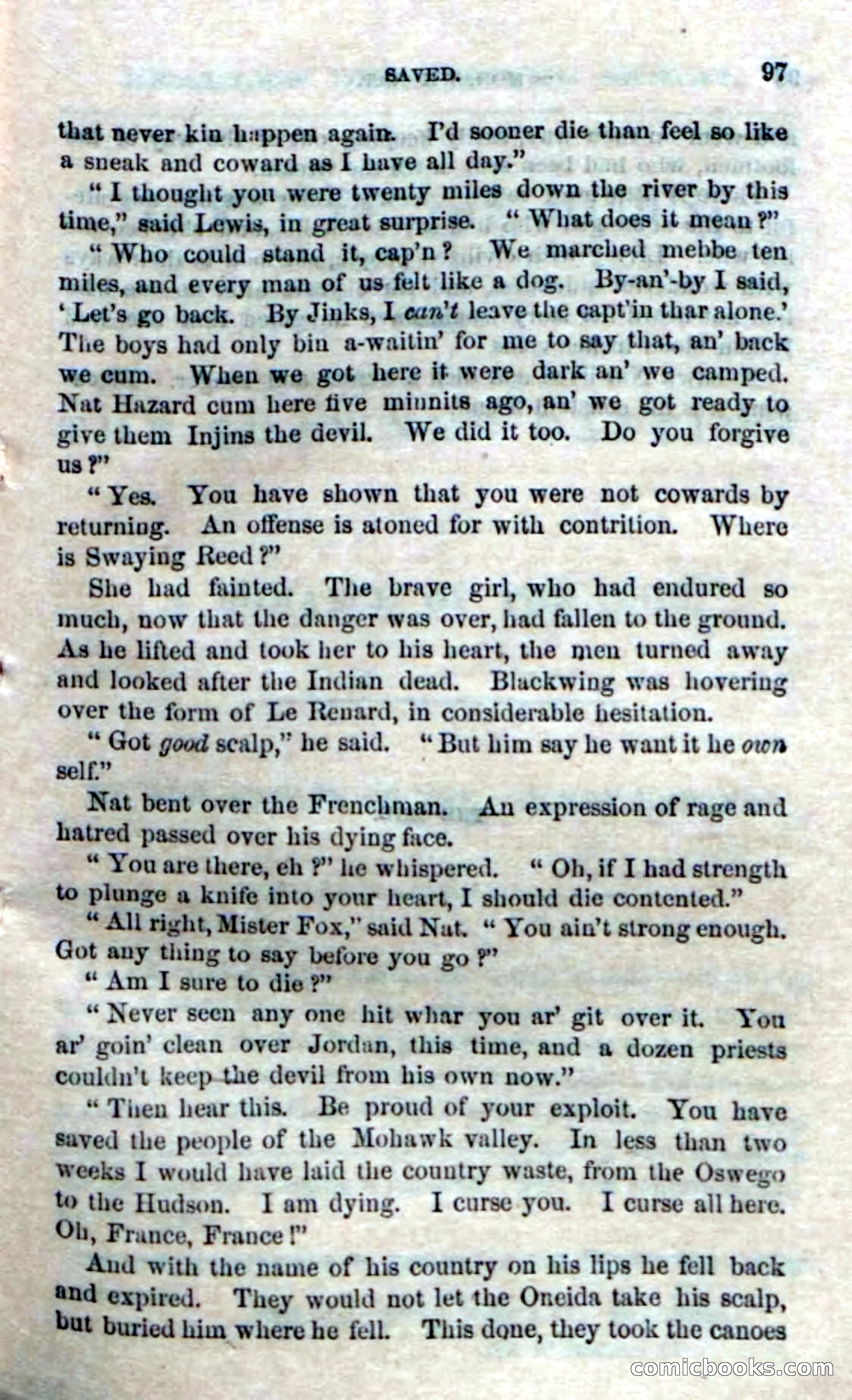 Beadle's Dime Novels No. 153: Mohawk Nat — page 95 of 116