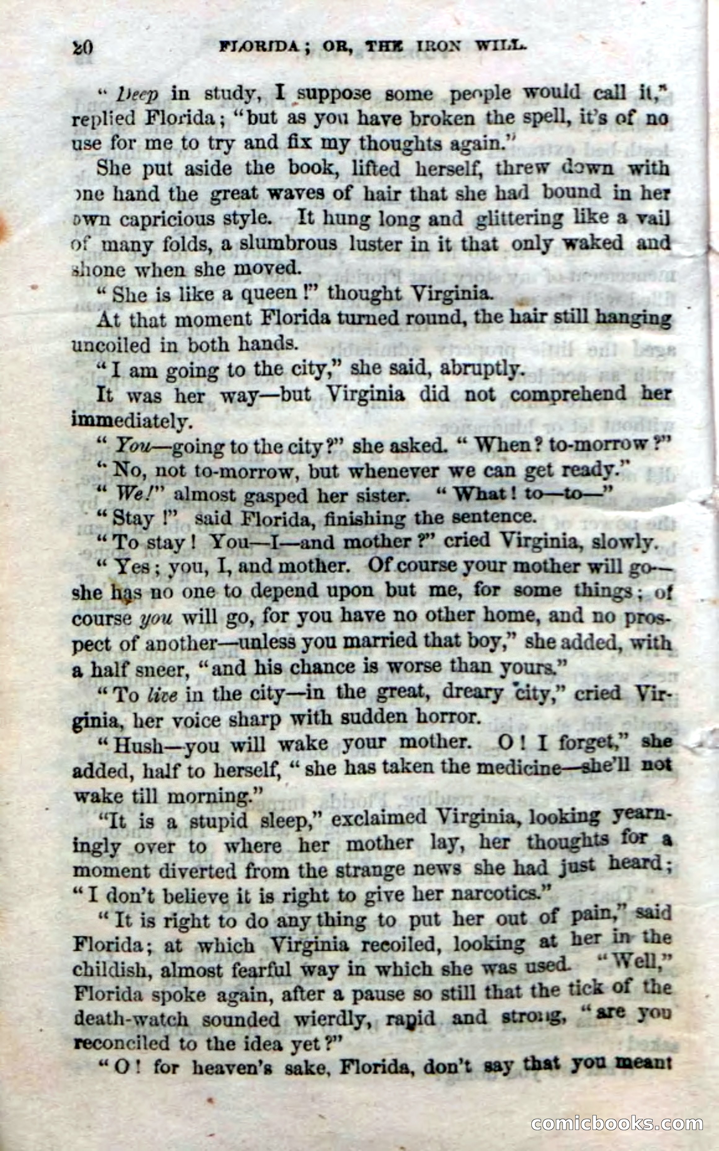 Beadle's Dime Novels No. 20: Florida; or, The Iron Will — page 22 of 130